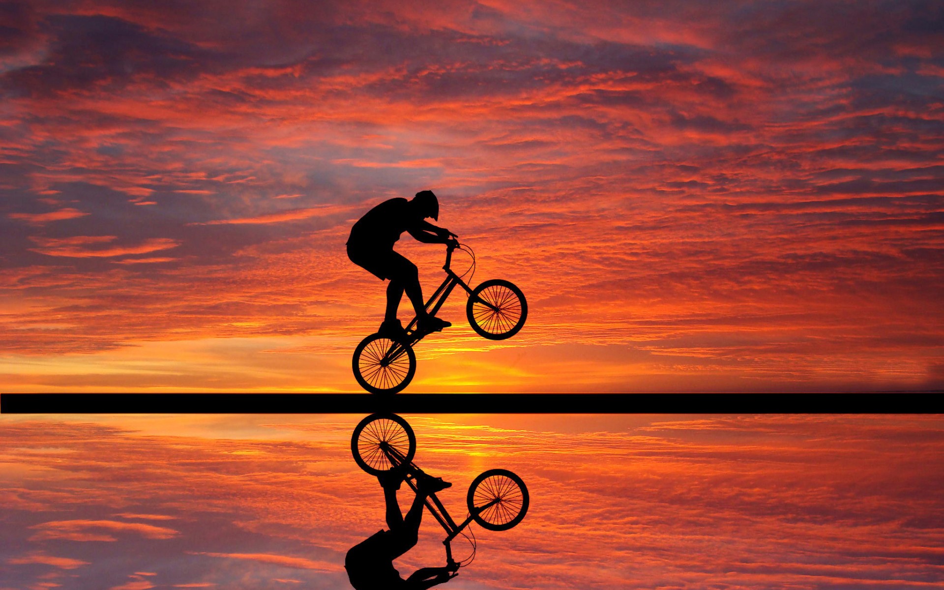 Cycling Sunset, HD Photography, 4k Wallpapers, Images, Backgrounds