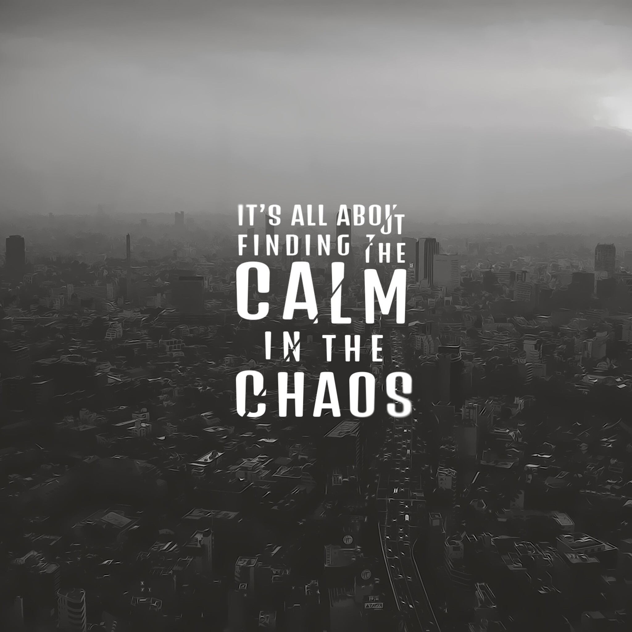 2048x2048 Its All About Finding The Calm In The Chaos Ipad