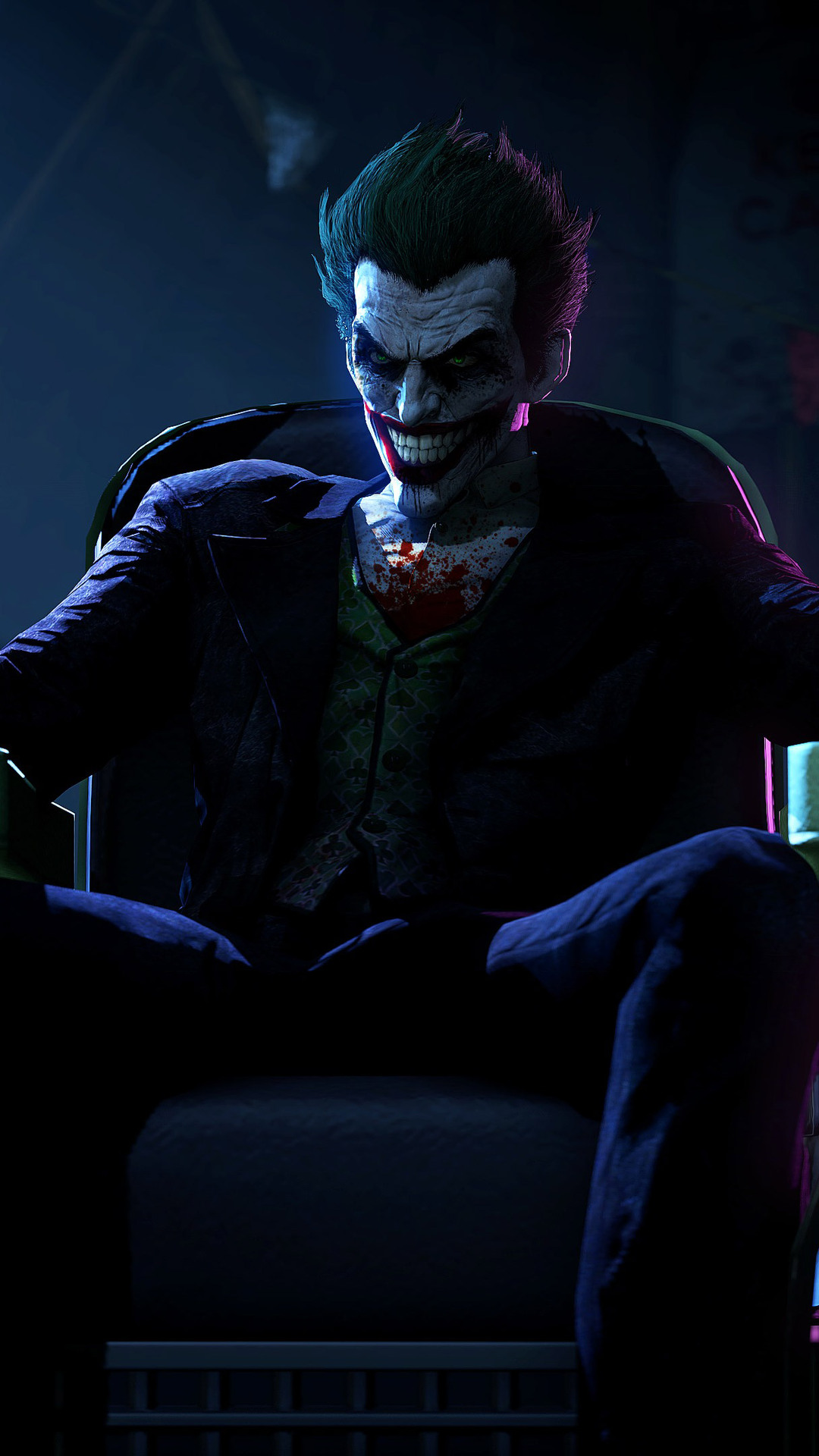 1080x1920 Joker In Batman Arkham Origins Iphone 7,6s,6 ...