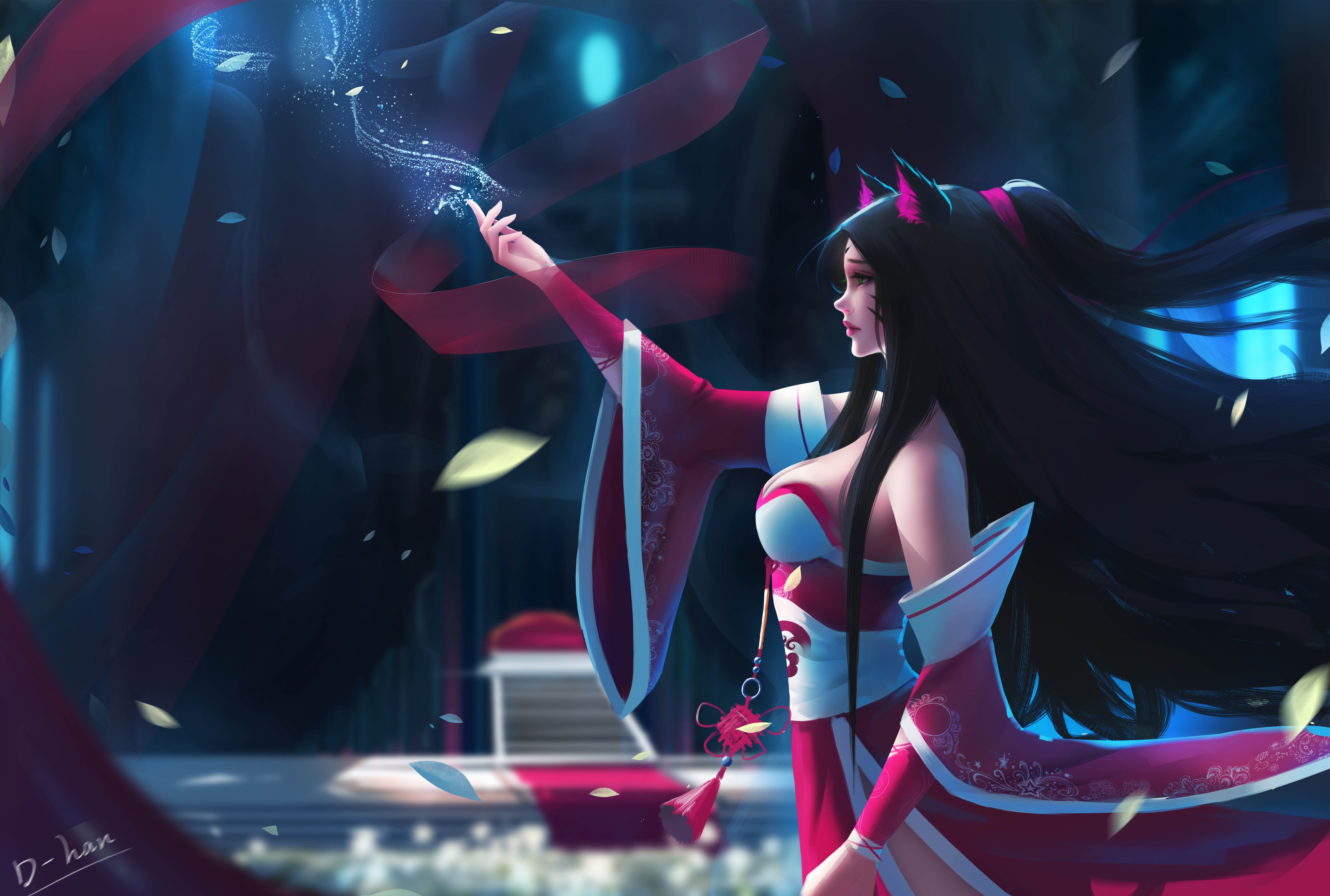 Ahri League Of Legends Fan Art 4k Hd Games 4k Wallpapers Images Backgrounds Photos And Pictures 