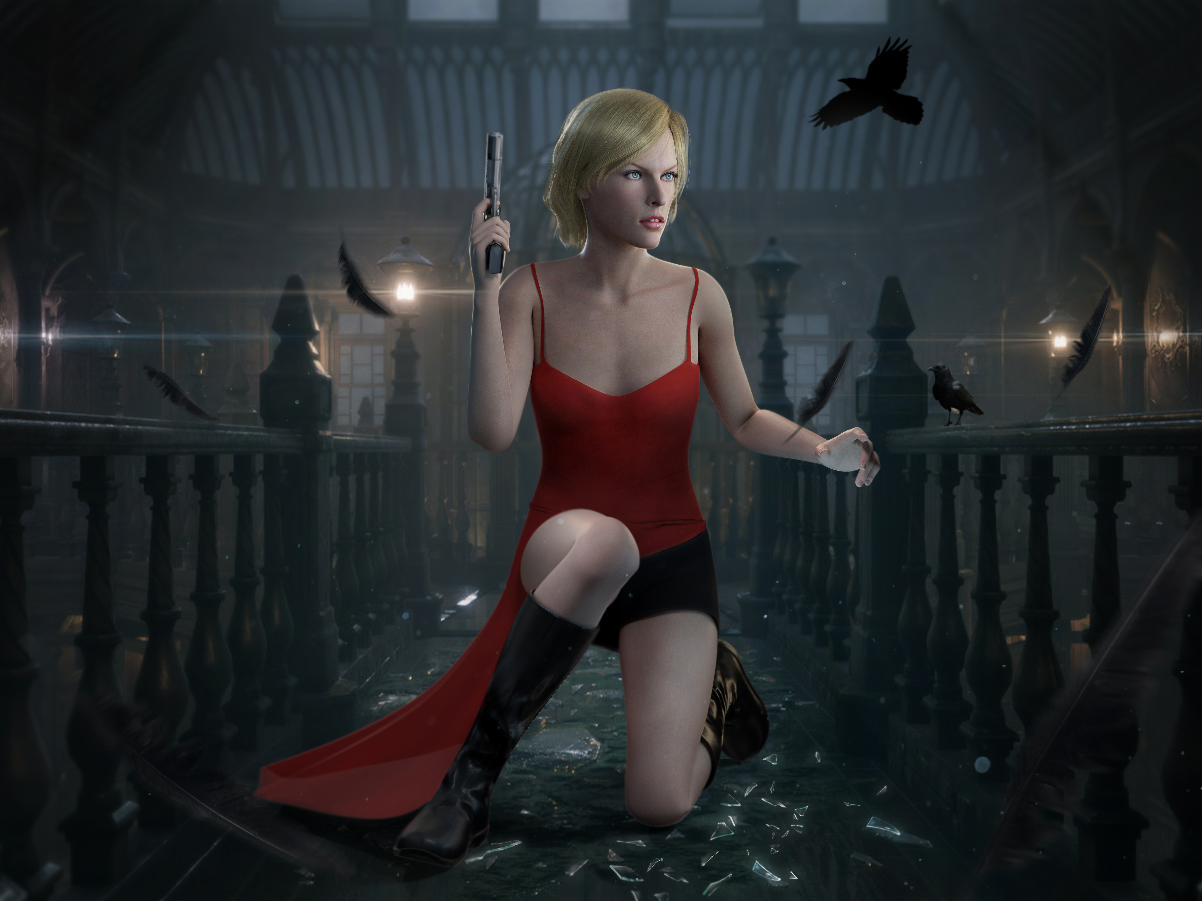 Alice Resident Evil Digital Art K HD Games K Wallpapers Images Backgrounds Photos And