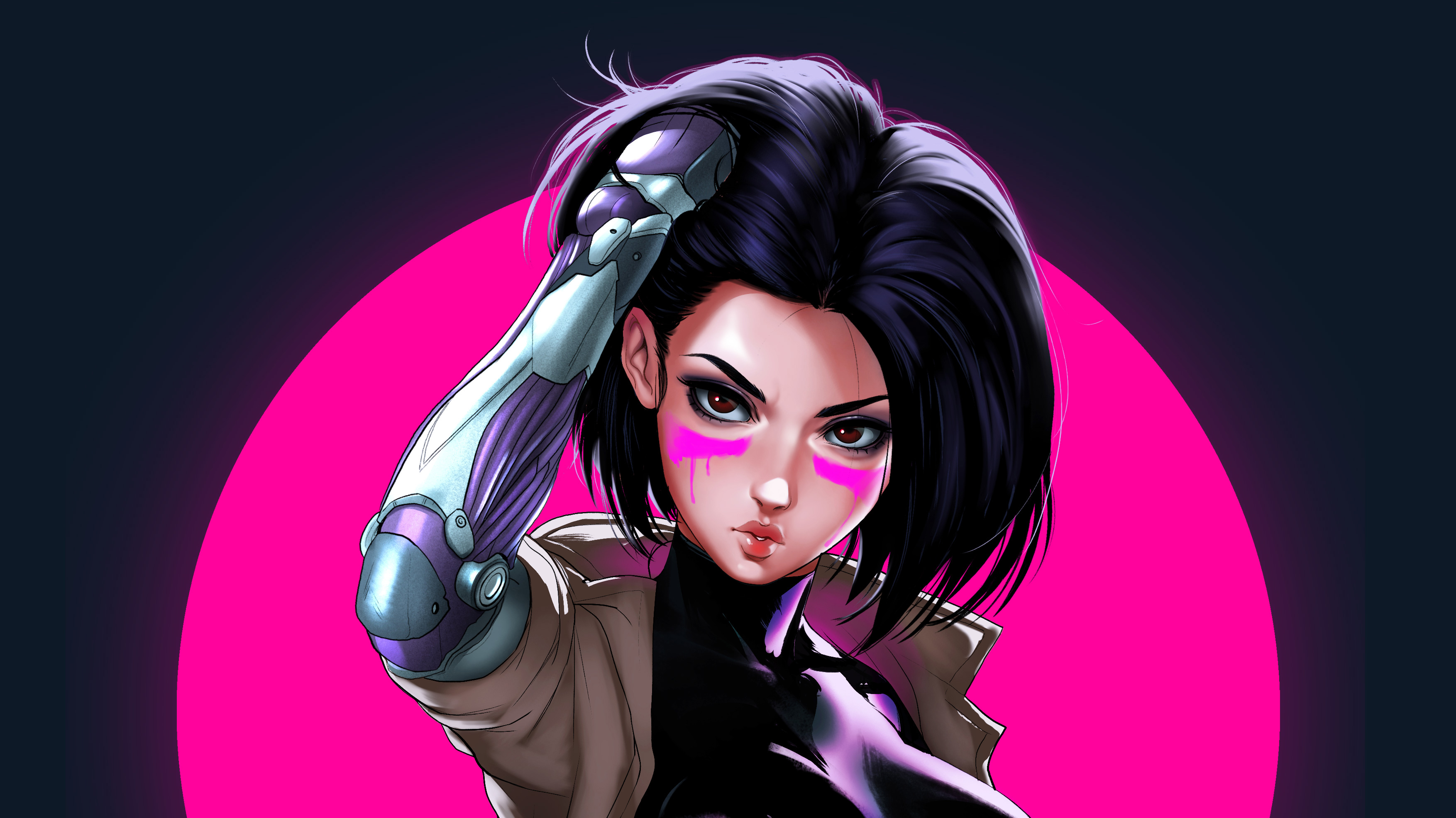 2932x2932 Alita Battle Angel Illustrations 4k Ipad Pro Retina Display