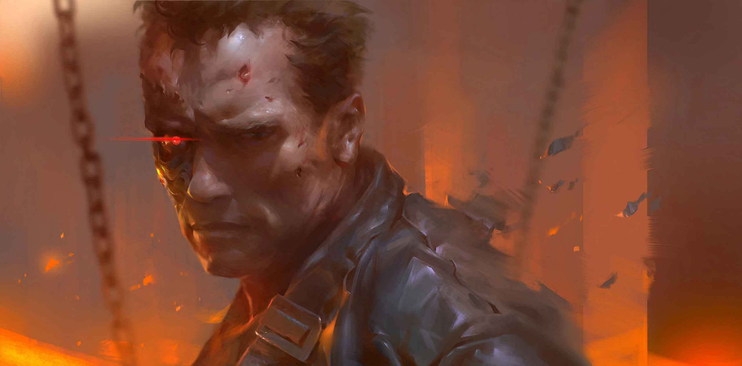 Arnold Schwarzenegger As Terminator Artwork, HD Movies, 4k Wallpapers