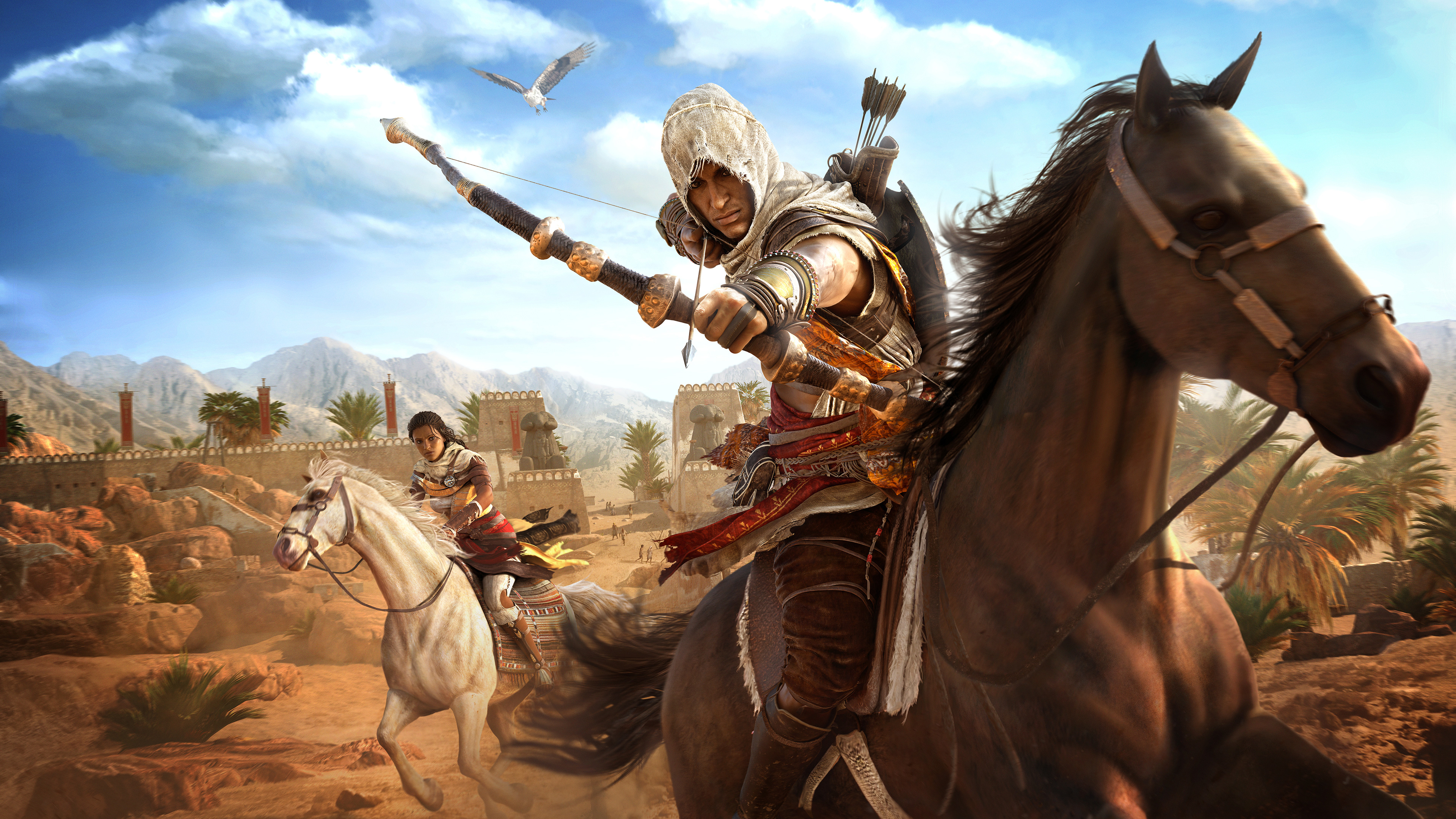 Assassins Creed Origins Bayek And Aya 4k, HD Games, 4k