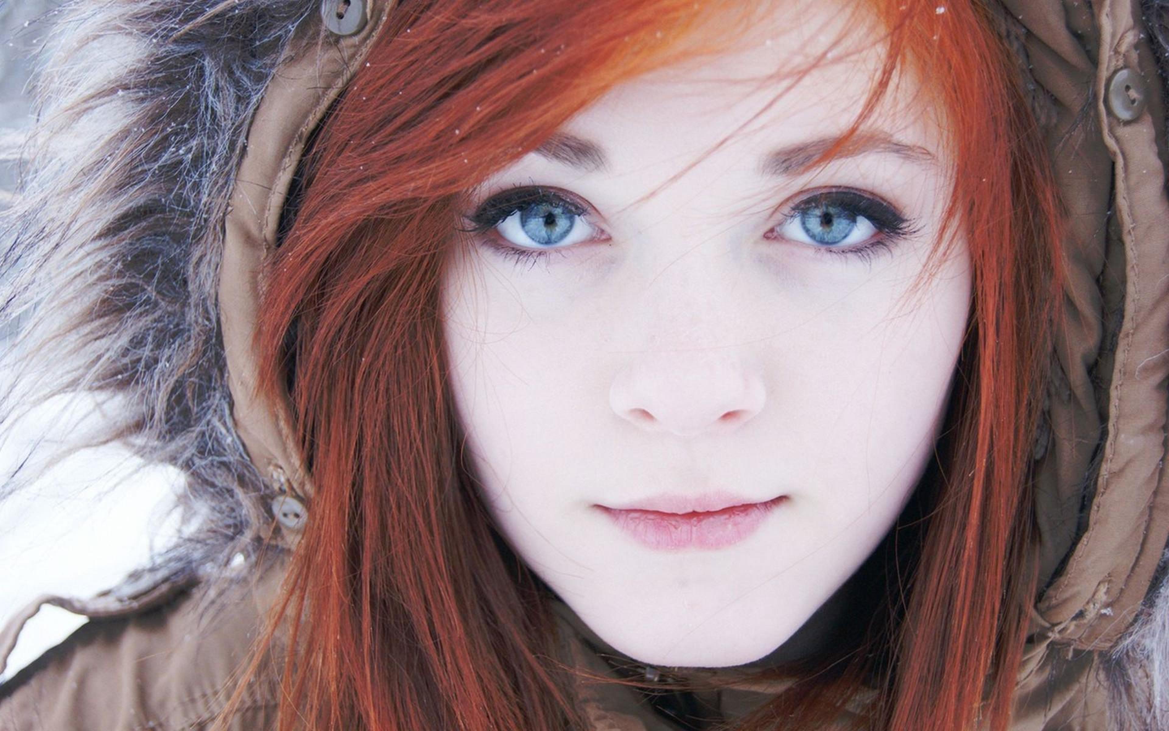 Beauty Portrait with Blue Eyes and Red Hair - wide 4