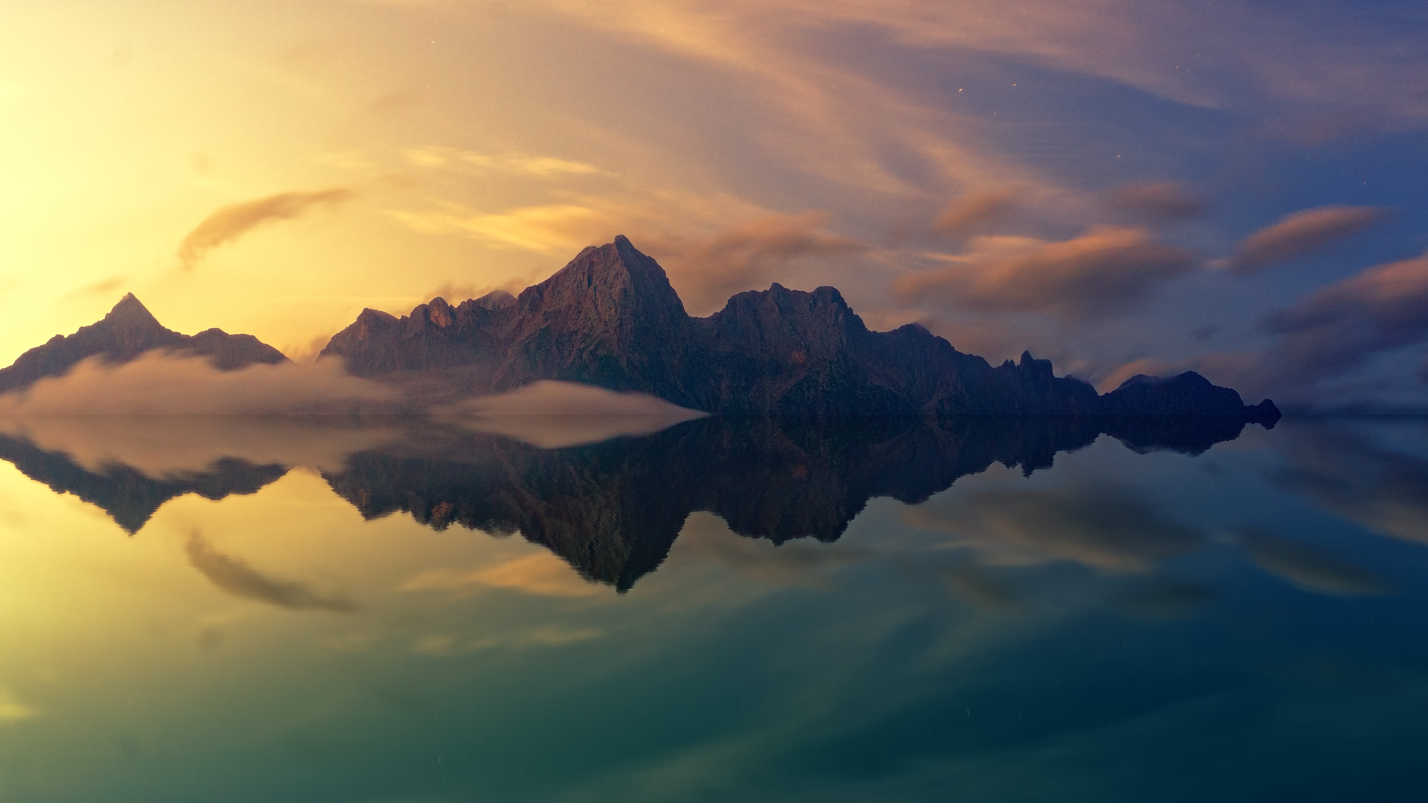 Beautiful Mountains Clear Reflection In Water, HD Nature, 4k Wallpapers