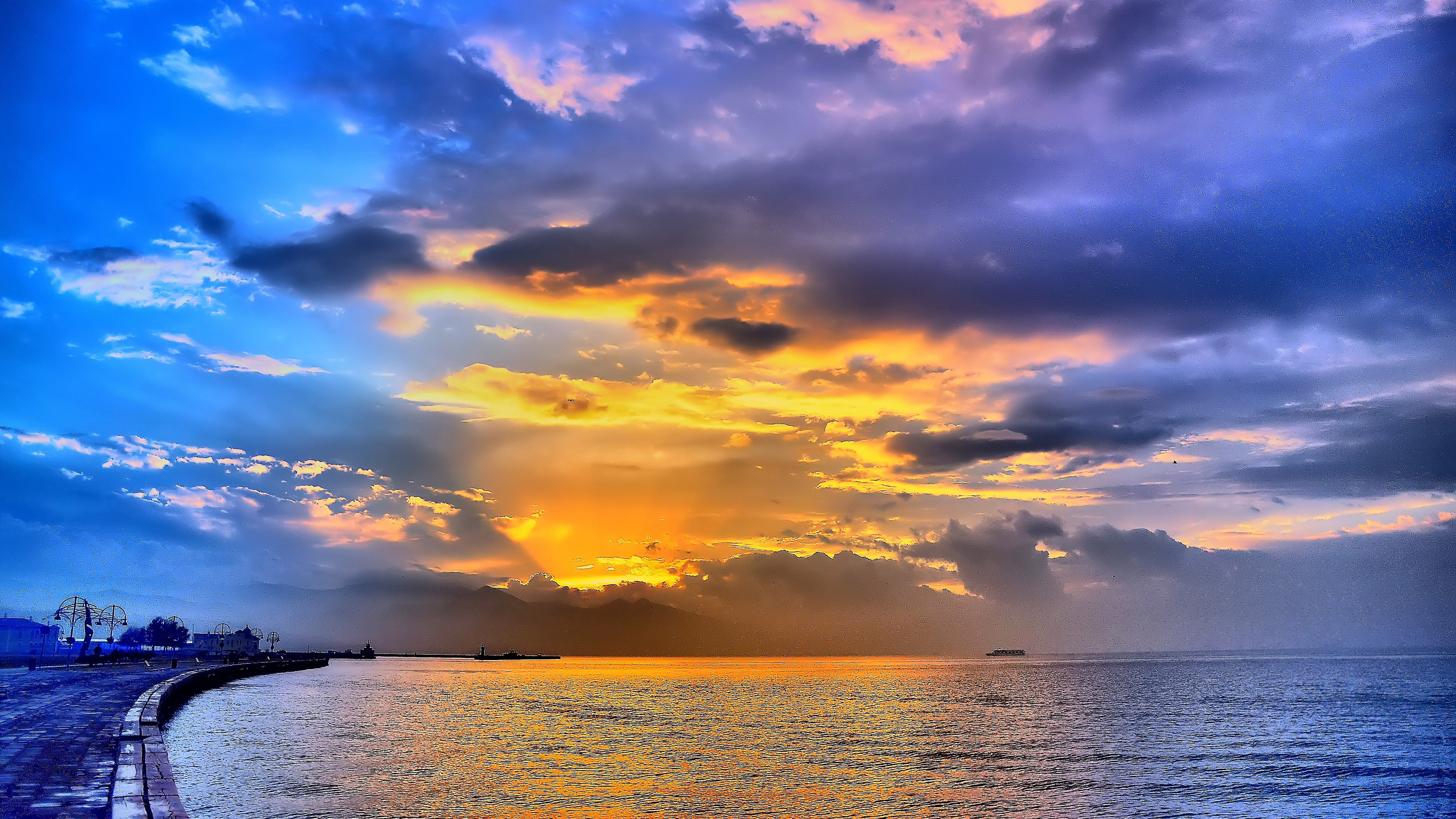 Beautiful Sea Sunset Hd Nature 4k Wallpapers Images Backgrounds