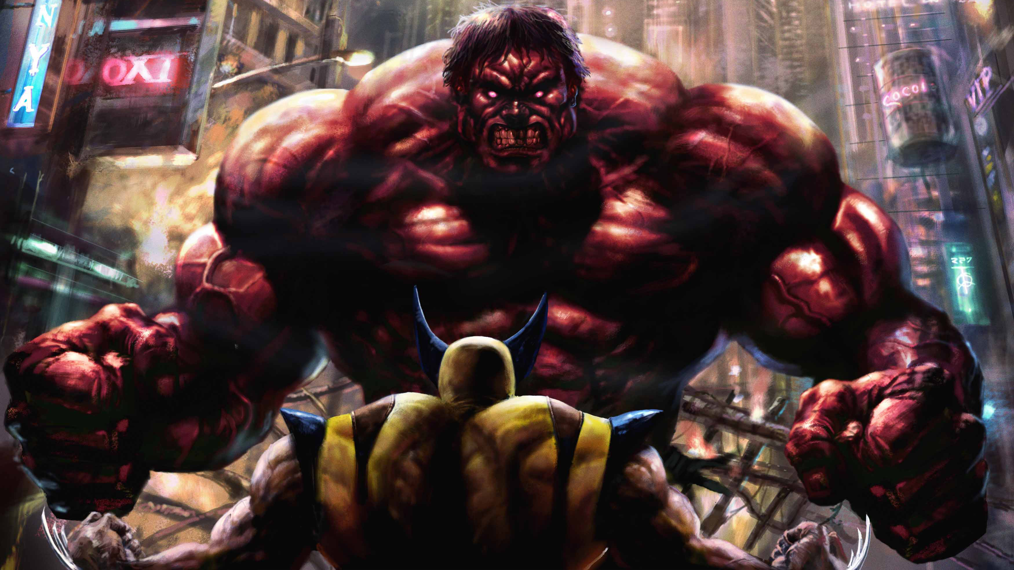 Big Trouble With Red Hulk, HD Superheroes, 4k Wallpapers, Images