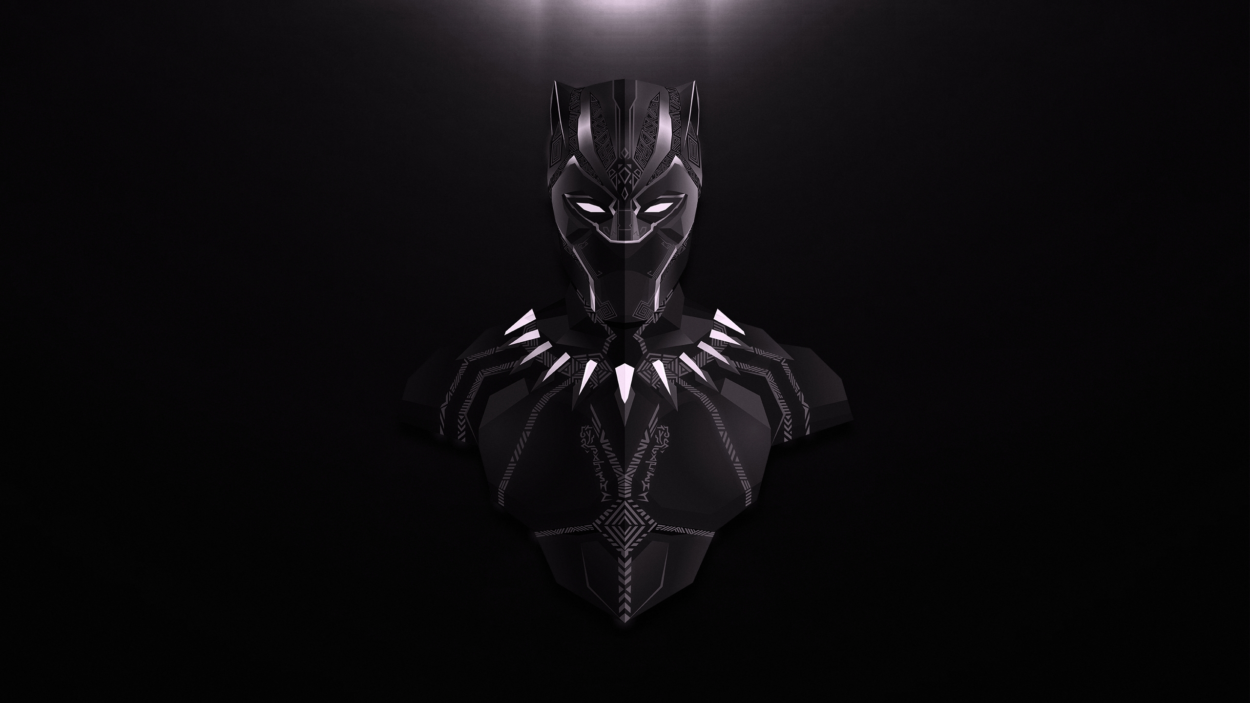 Black Panther Lowpoly Minimalist, HD Superheroes, 4k Wallpapers, Images