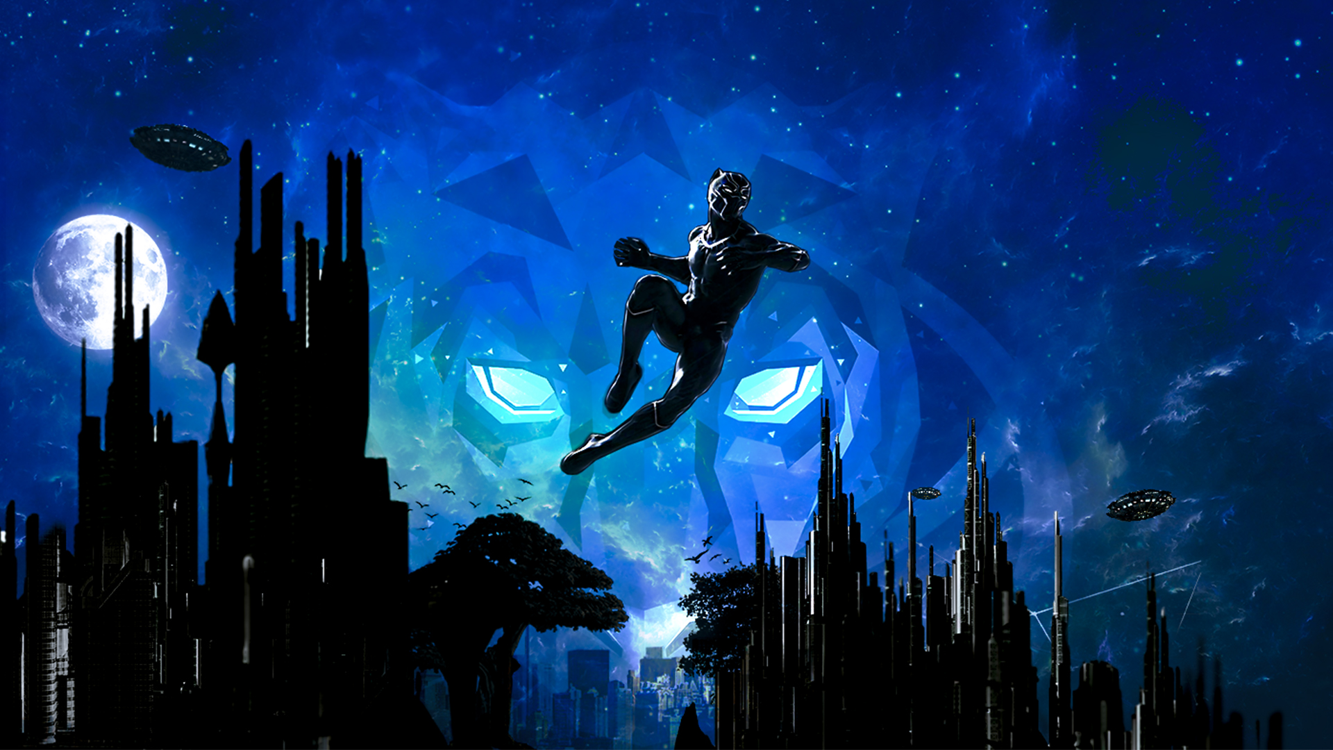 Black Panther Marvel Cinematic Universe Artwork Hd Superheroes 4k