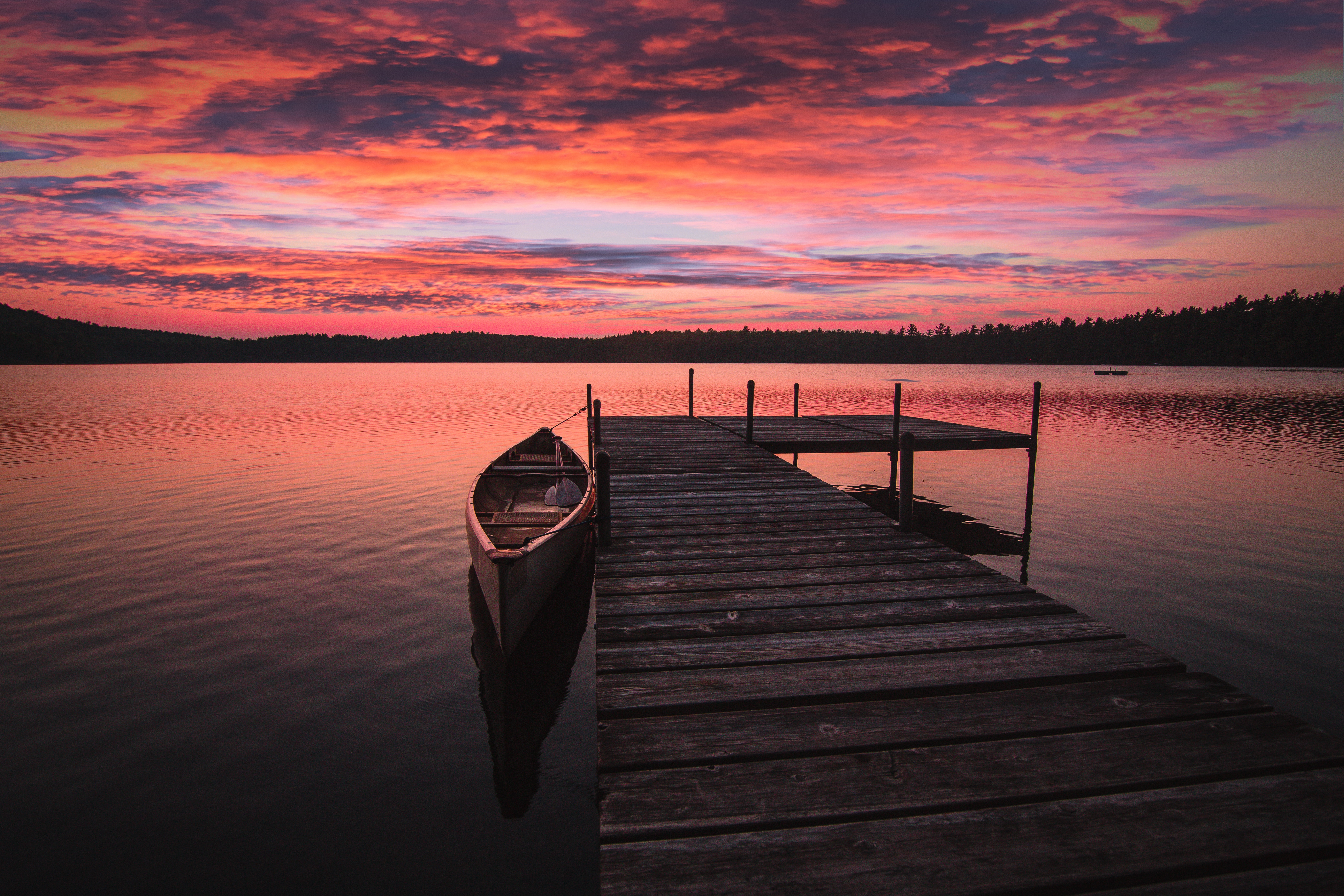 Boat Dock Sunrise 5k, HD Nature, 4k Wallpapers, Images, Backgrounds