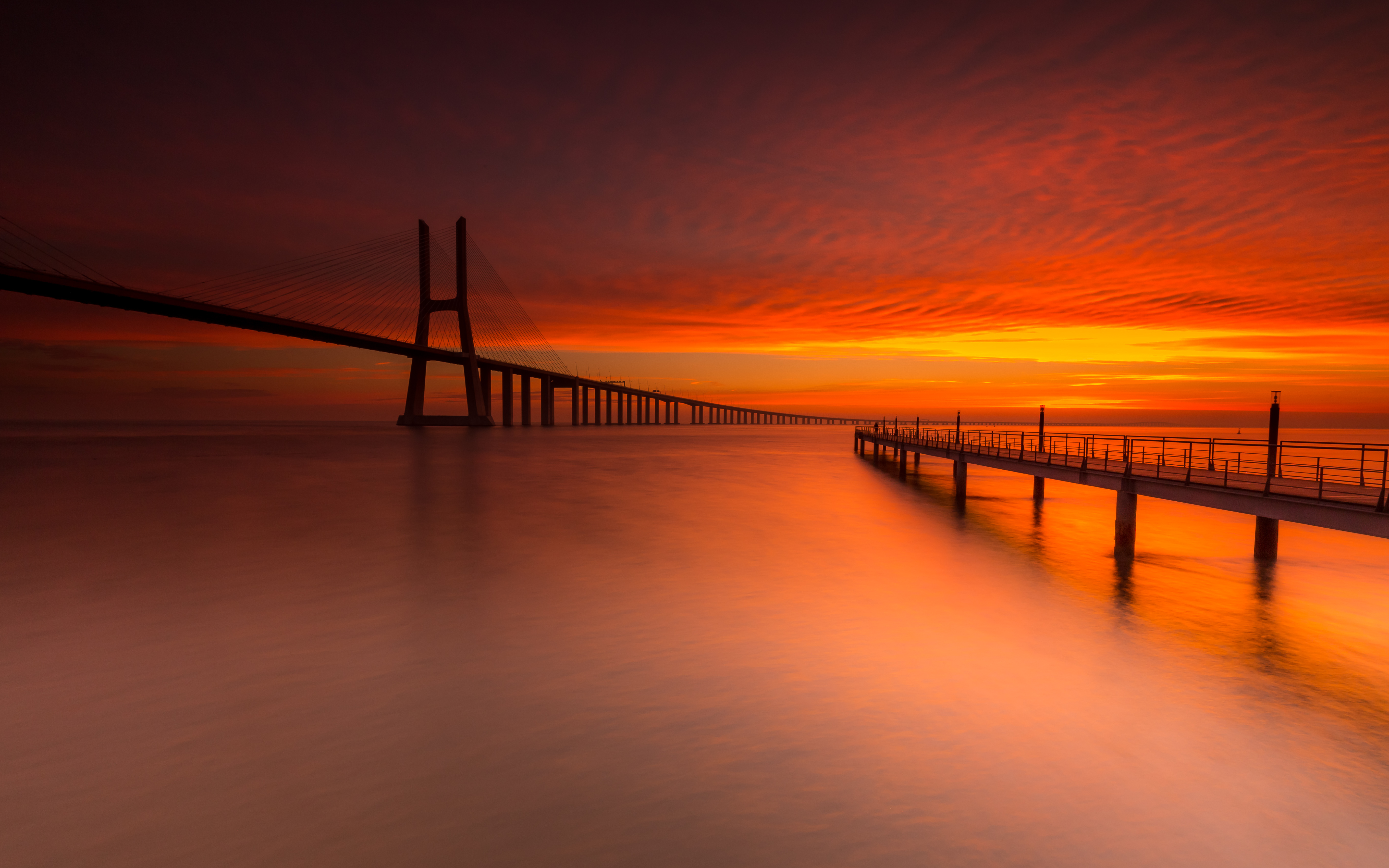 Bridge Sunset 5k, HD Nature, 4k Wallpapers, Images, Backgrounds, Photos