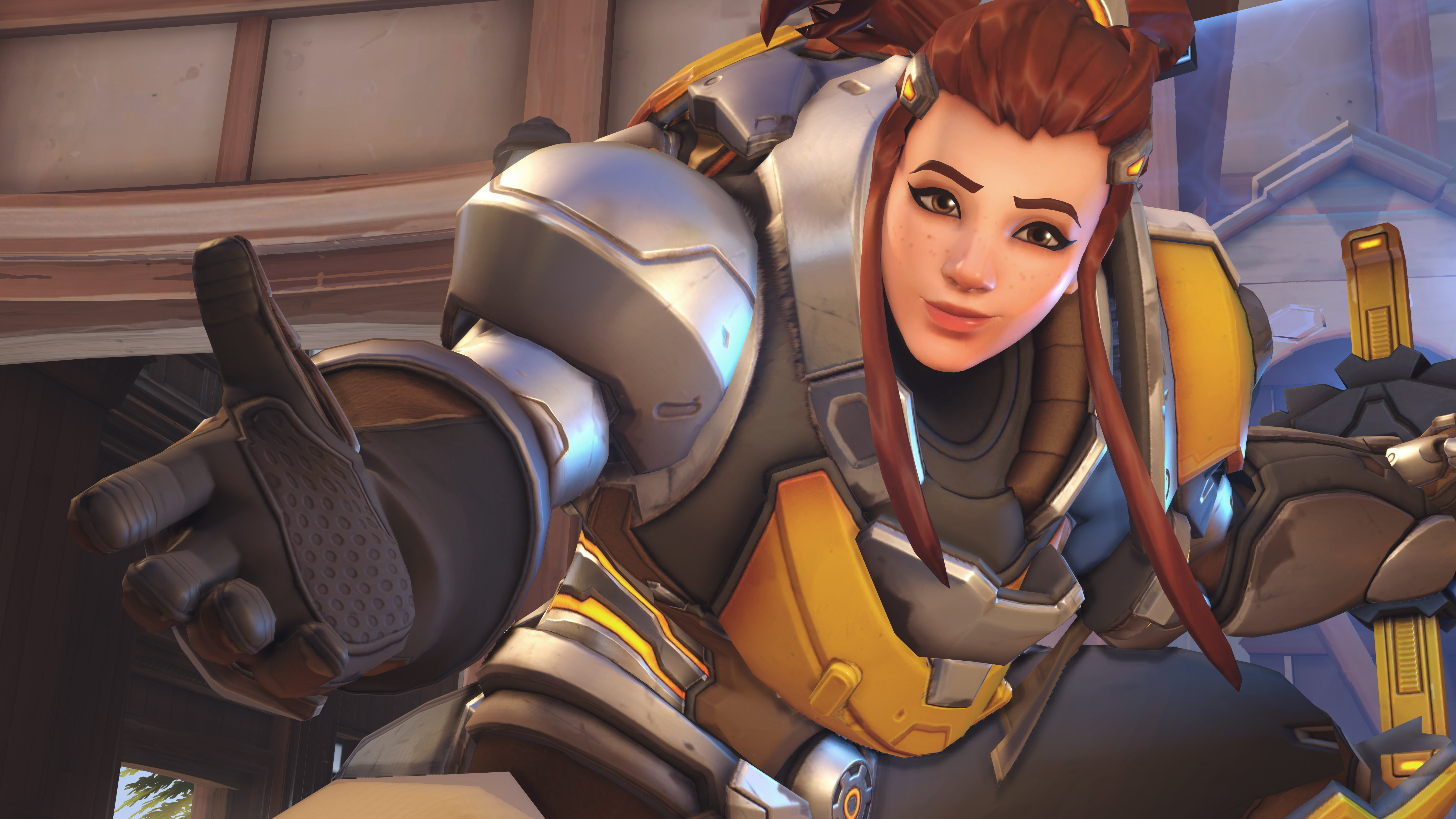 brigitte overwatch statue