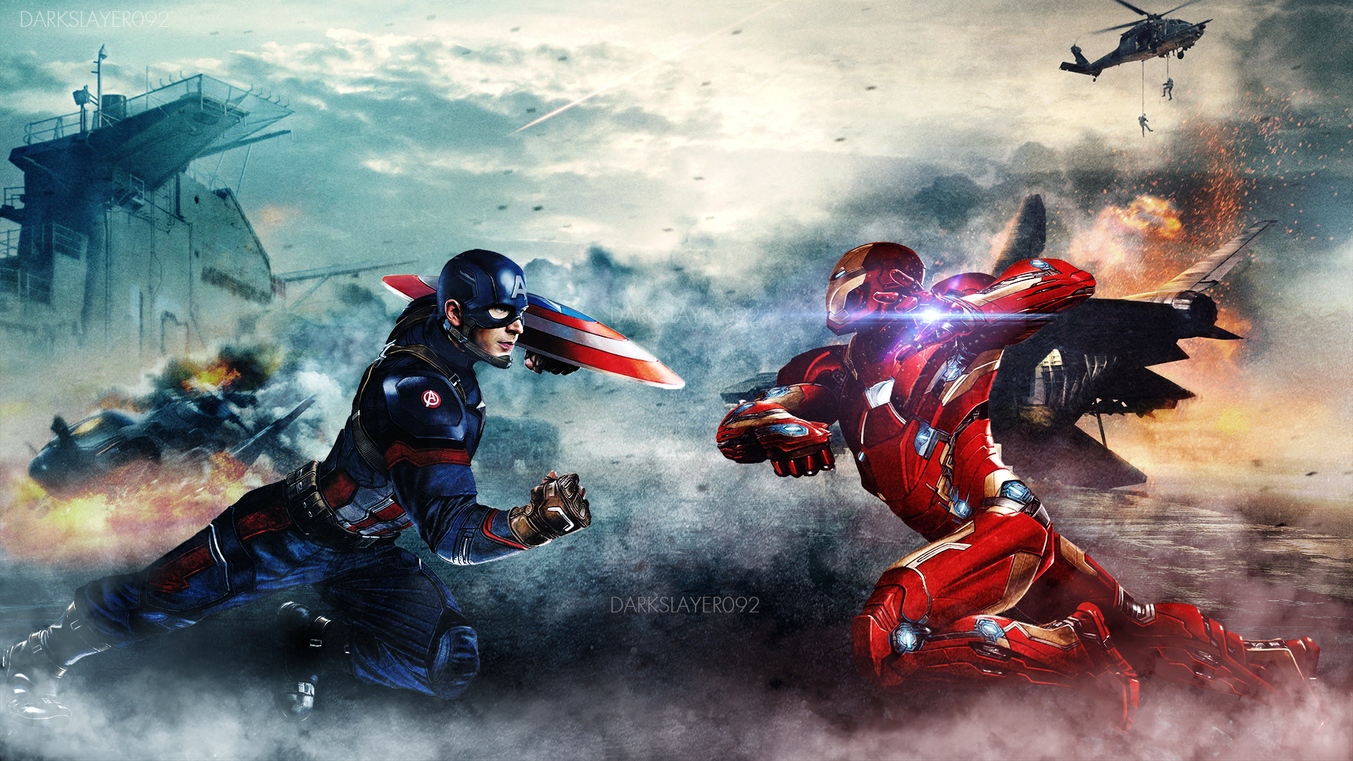 Captain America Iron Man, HD Superheroes, 4k Wallpapers, Images