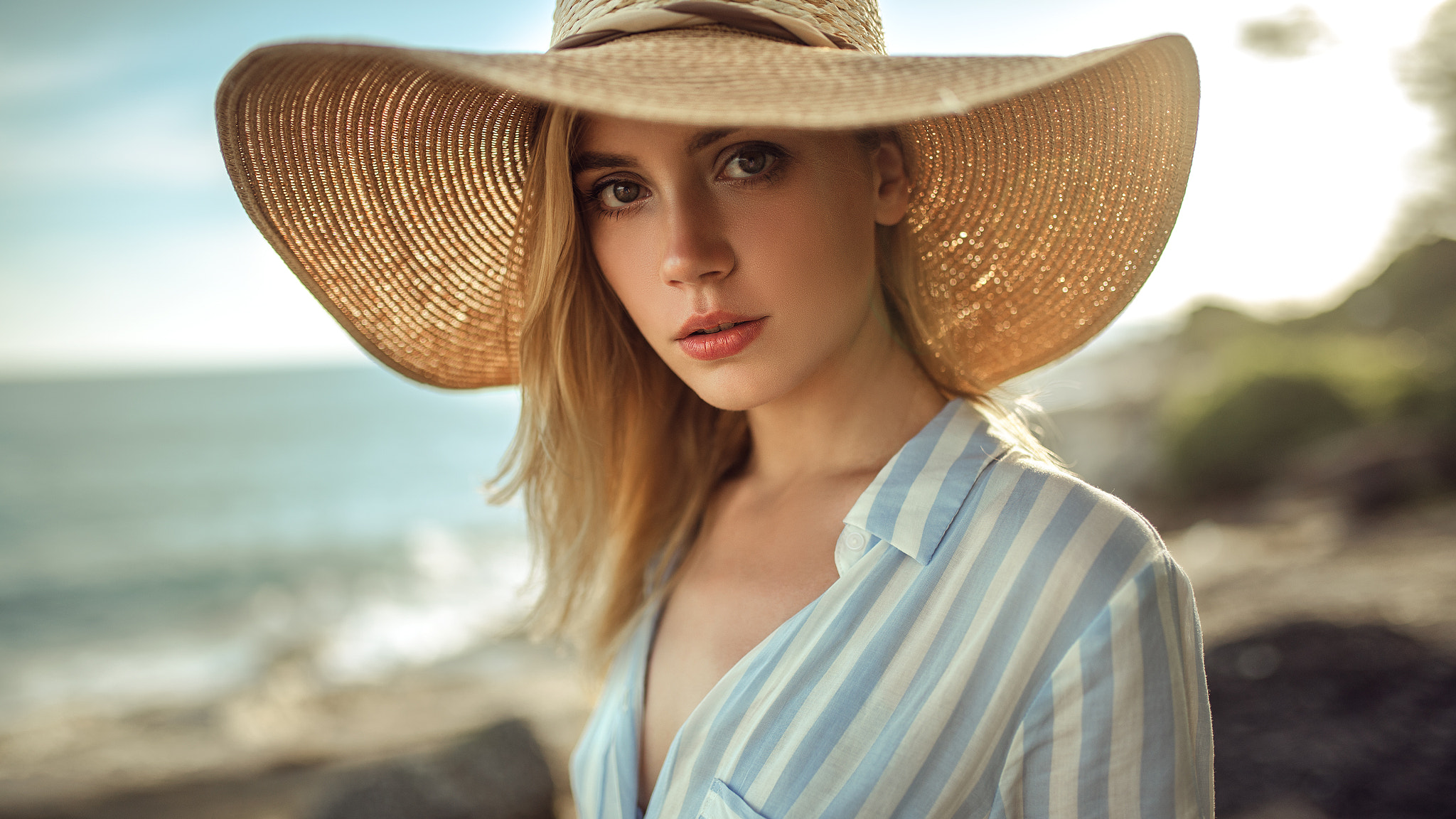 girl with hat by johnpdunnigan #Models #Fashion # 