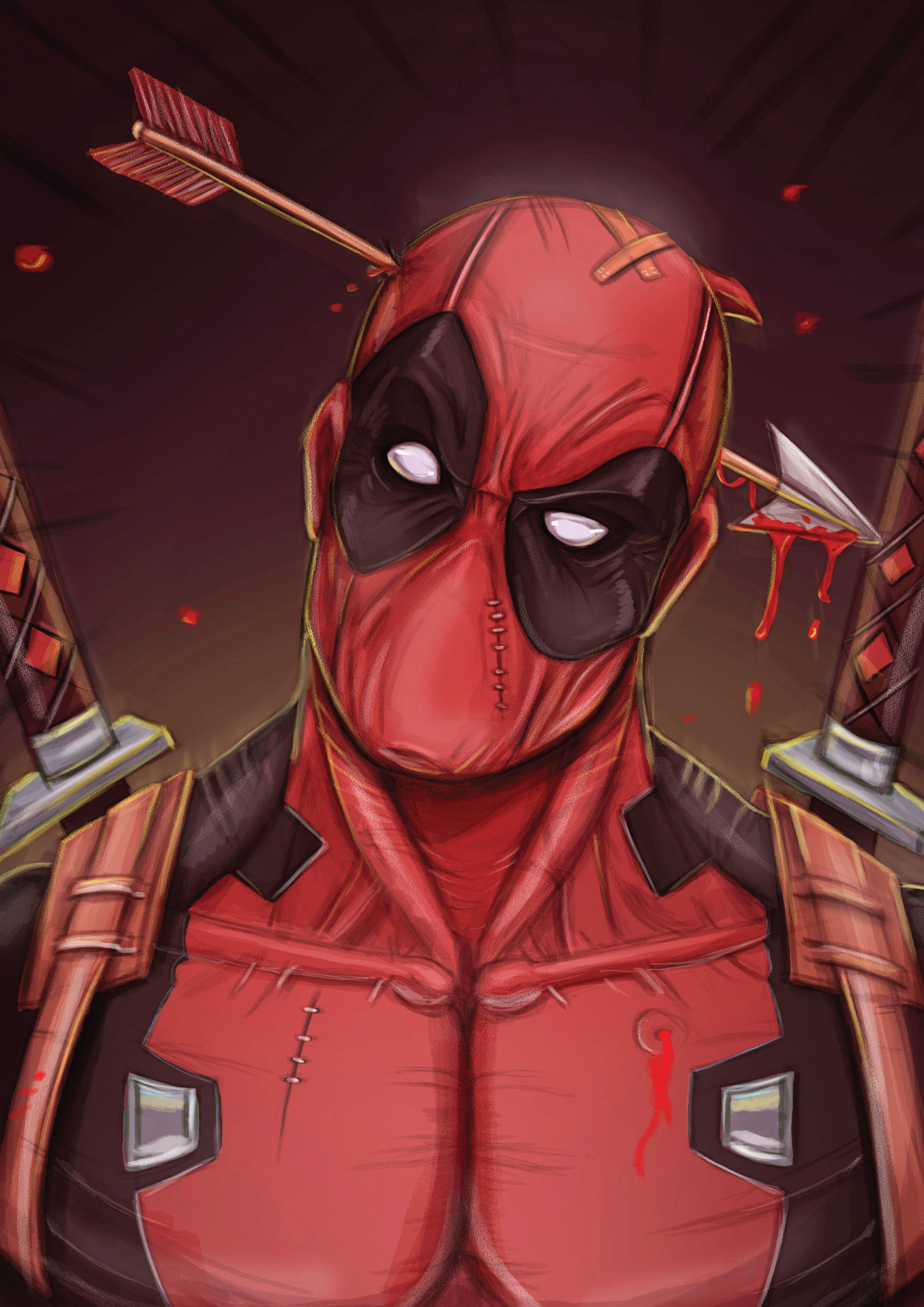 Deadpool Cool Guy Art, HD Superheroes, 4k Wallpapers, Images