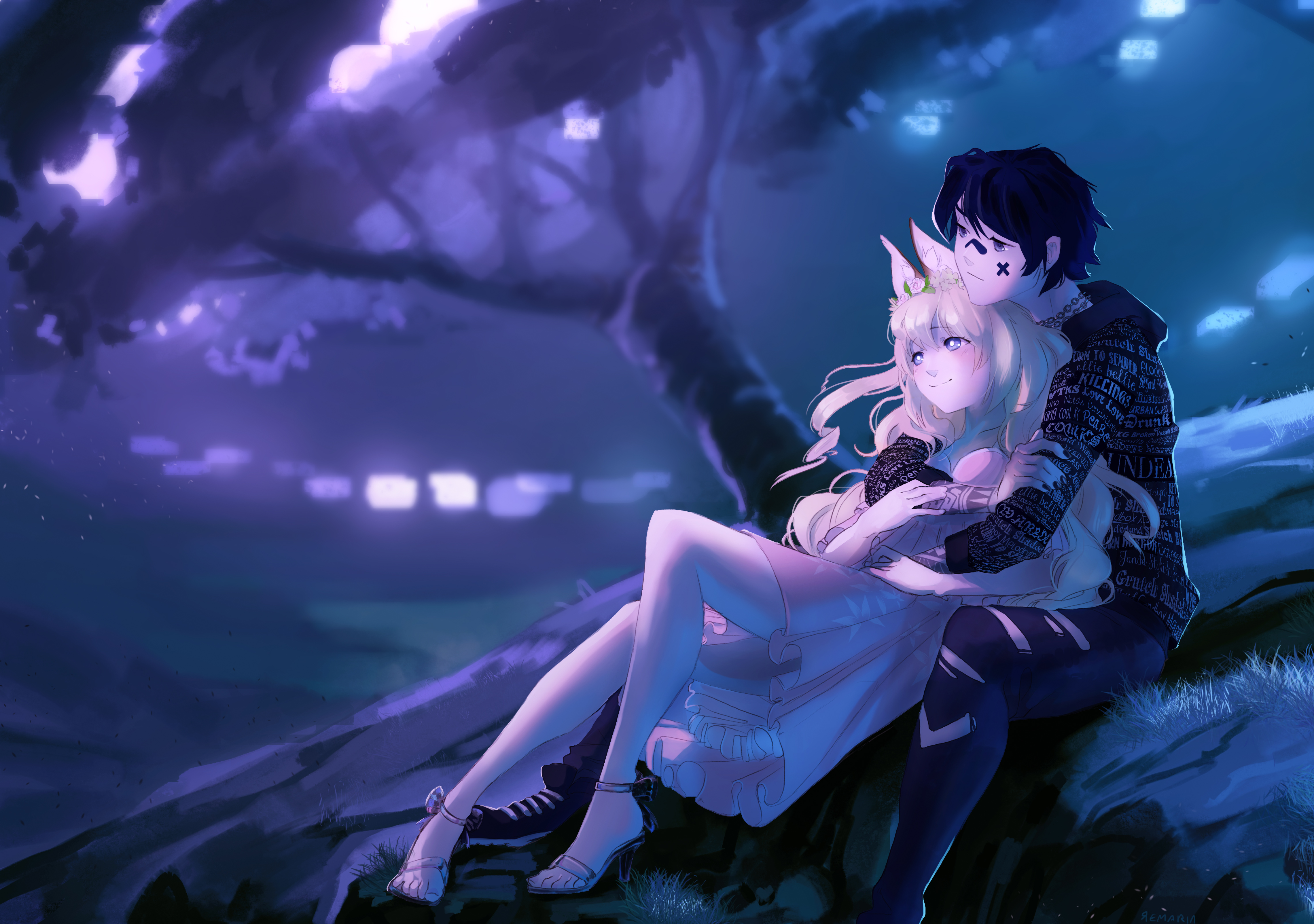 Embraced And Endeared Anime Couple 4k, HD Anime, 4k Wallpapers, Images ...