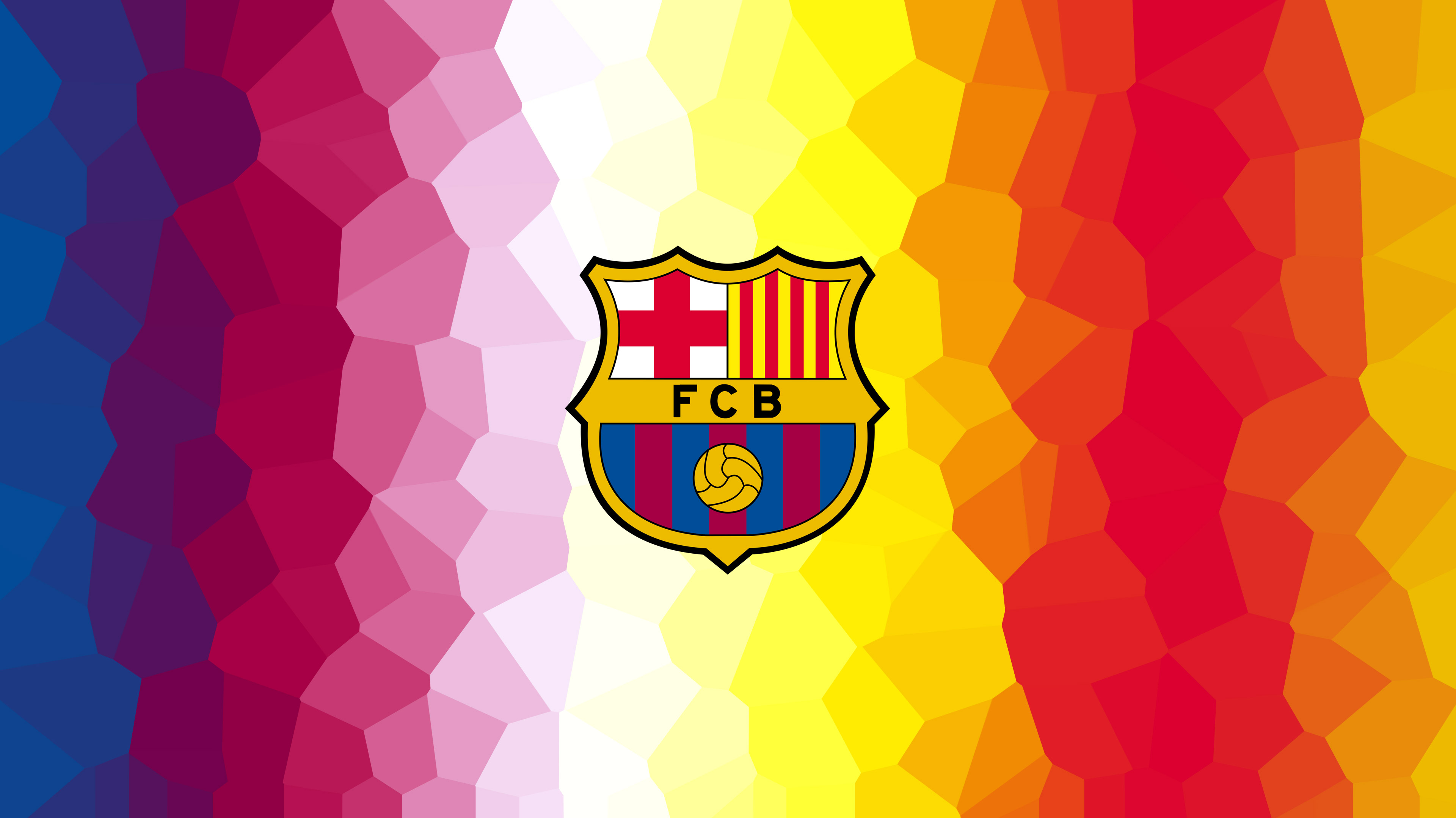 FCB Logo Minimalism, HD Sports, 4k Wallpapers, Images, Backgrounds