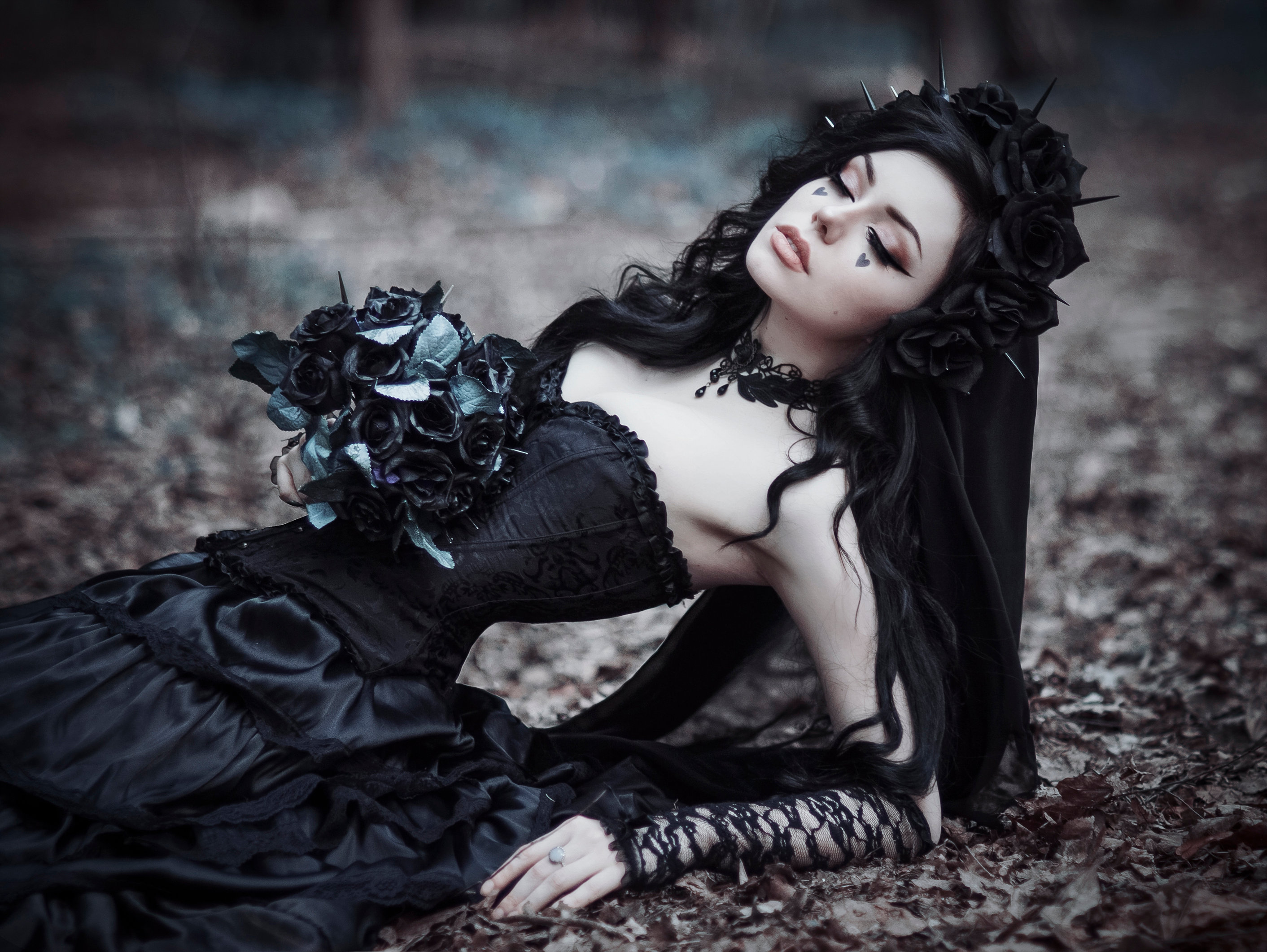Gothic Black Bride, HD Girls, 4k Wallpapers, Images, Backgrounds