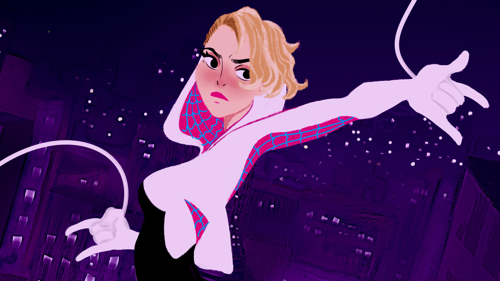 640x960 Gwen Stacy In Spiderman Into The Spider Verse Arts Iphone 4 Iphone 4s Hd 4k Wallpapers 0969