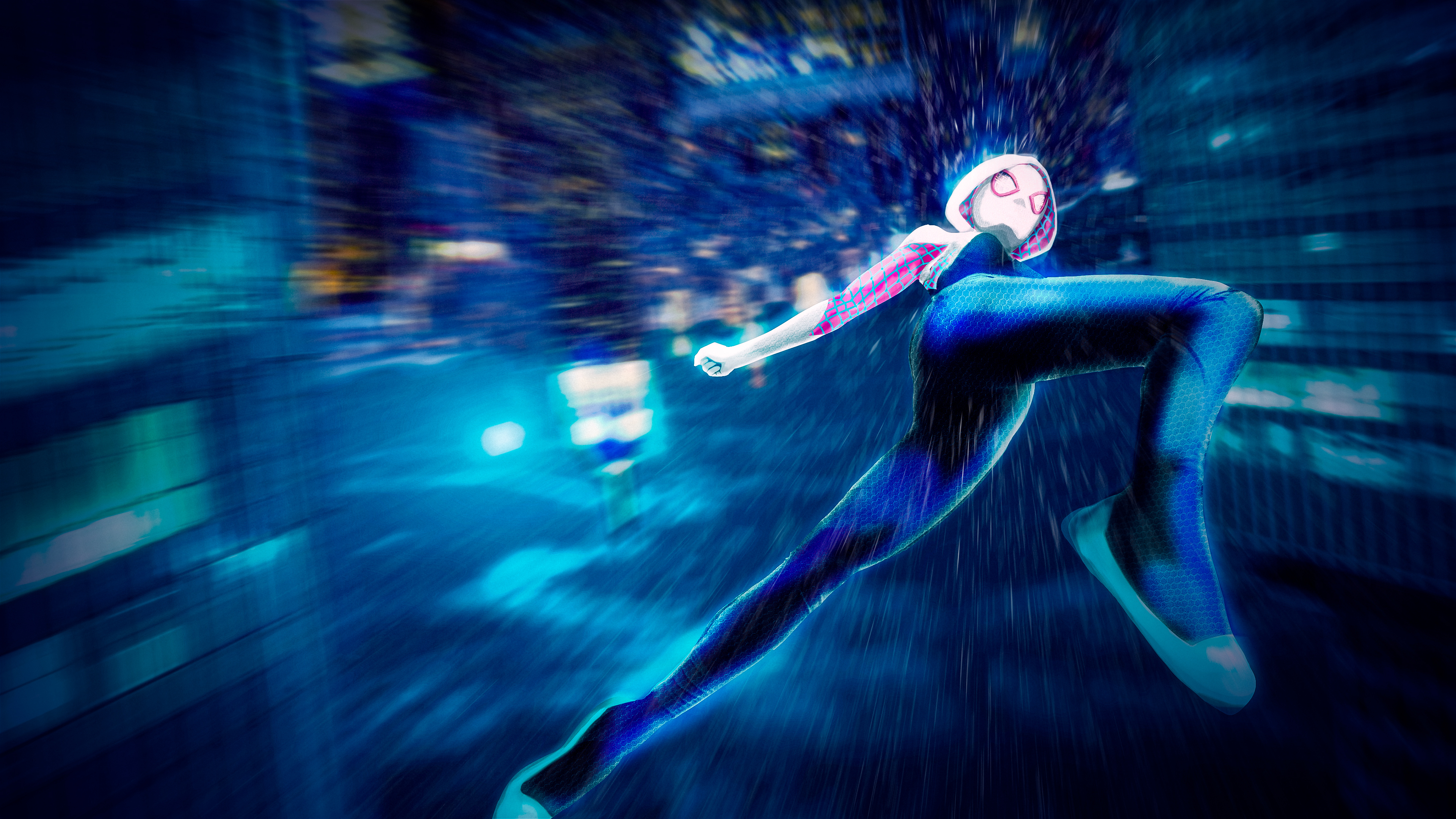 Gwen Stacy Spider Man Into The Spider Verse 4k, HD Superheroes, 4k