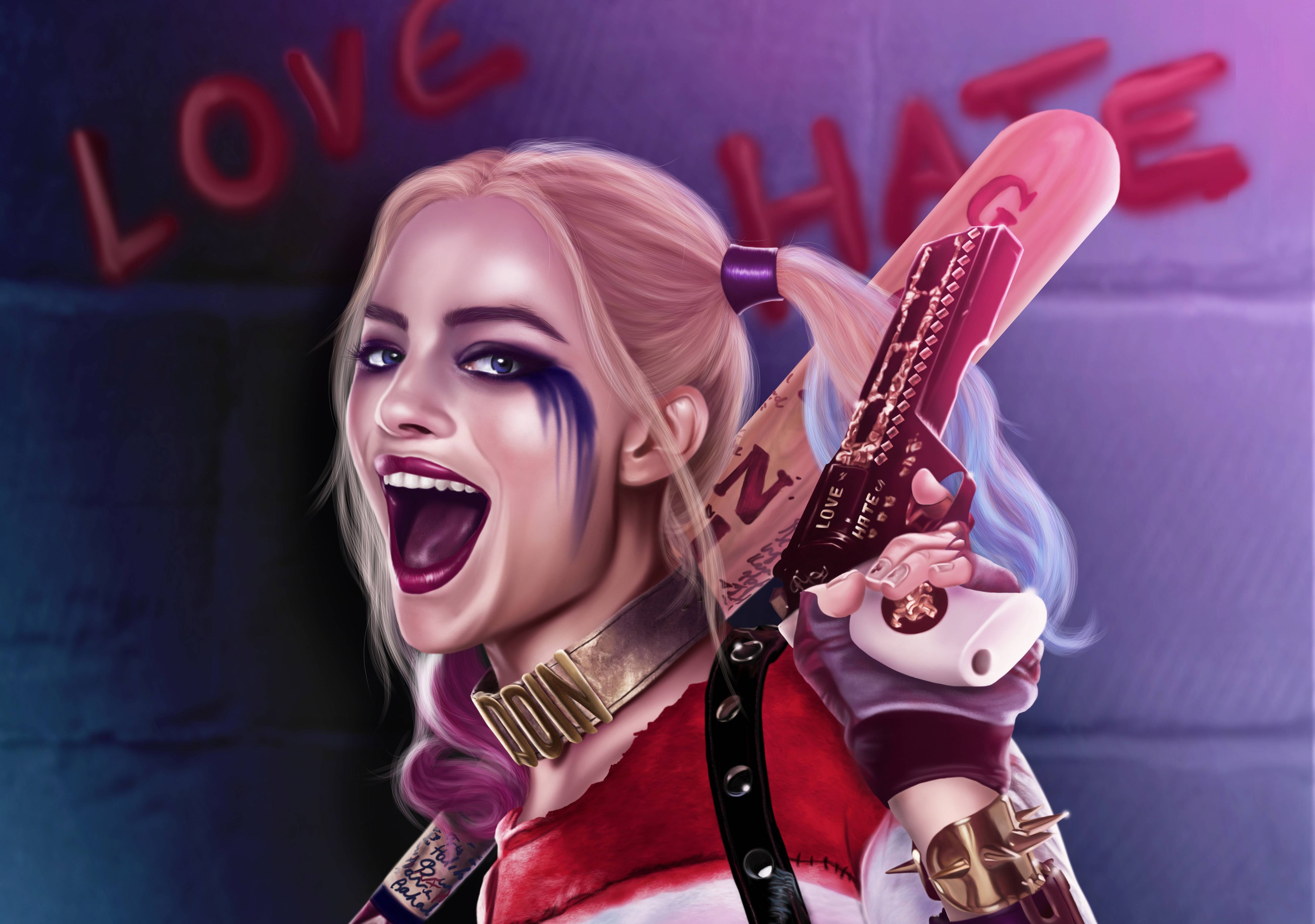 Harley Quinn Artwork 3 Hd Artist 4k Wallpapers Images Backgrounds Photos And Pictures