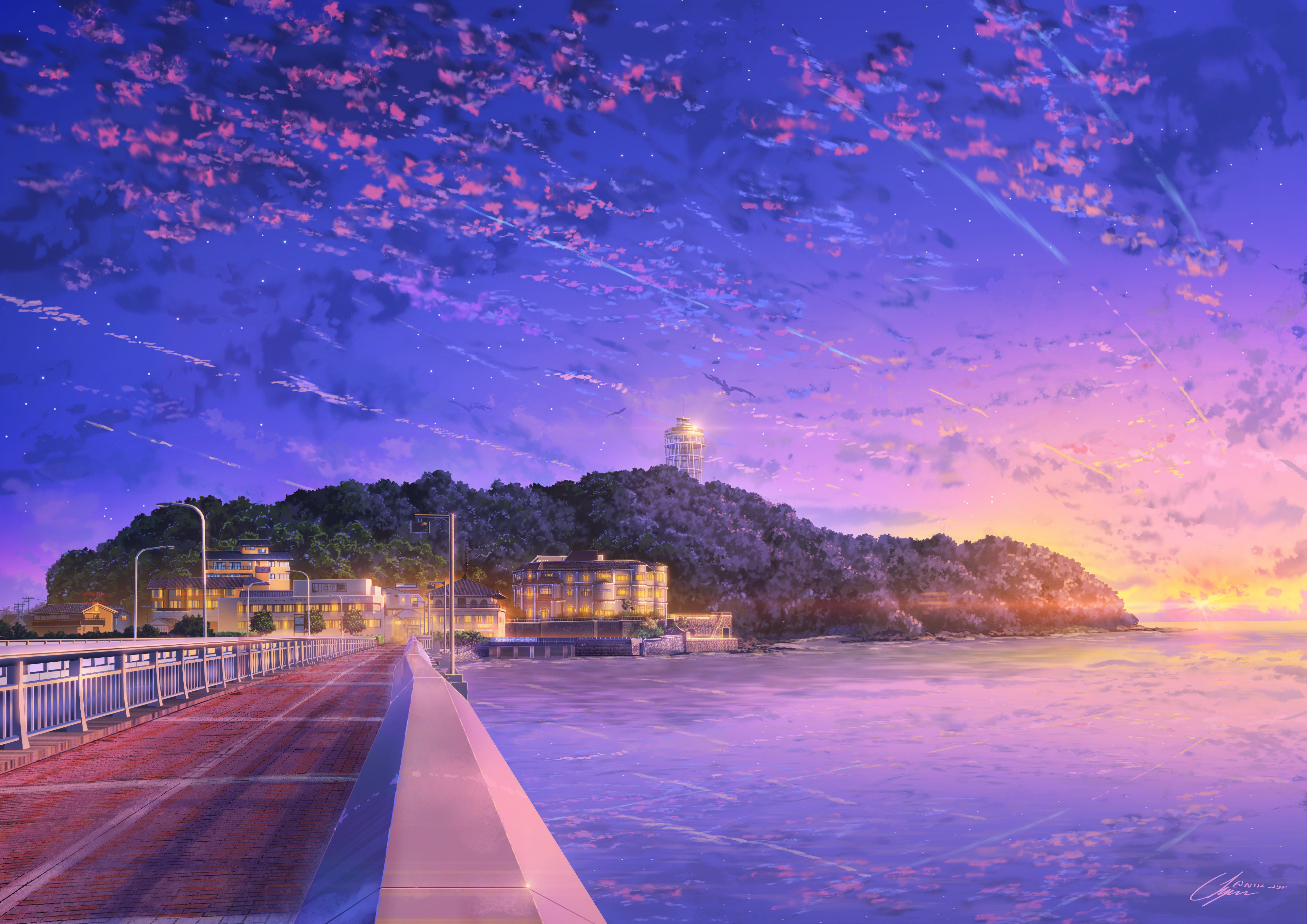 Japan Anime Sky 4k, HD Anime, 4k Wallpapers, Images ...