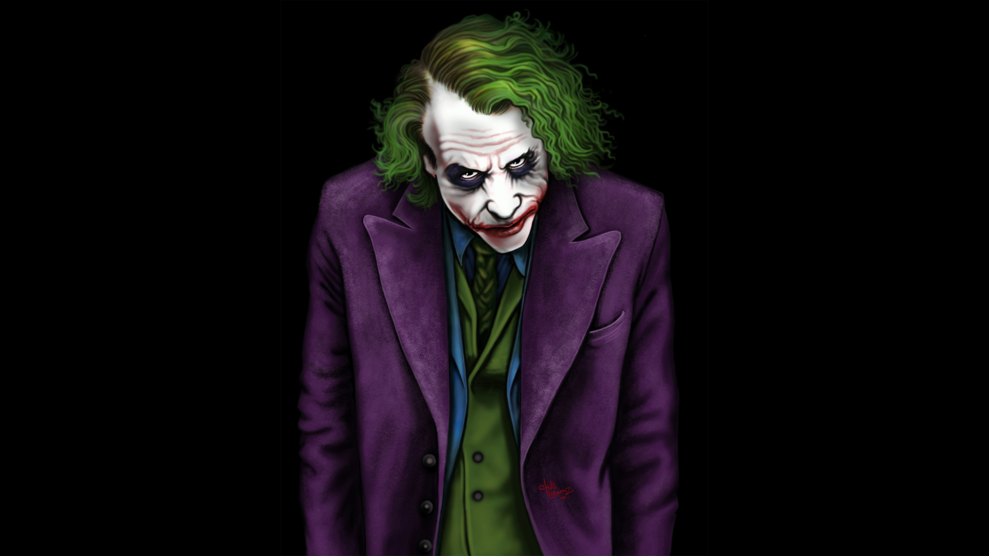 Joker Heath Ledger Art, Hd Superheroes, 4K Wallpapers, Images