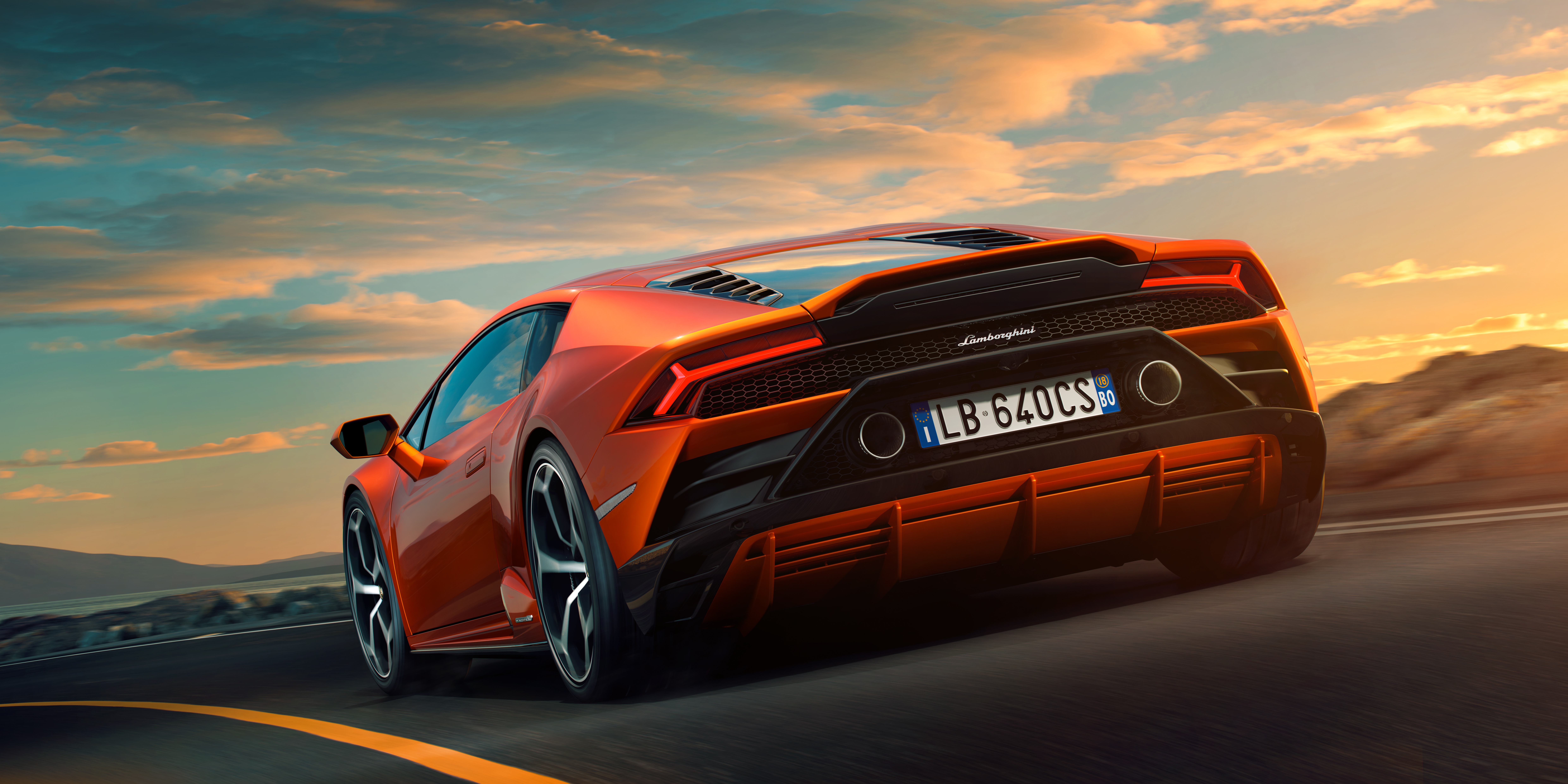 Lamborghini Huracan EVO 10k Rear, HD Cars, 4k Wallpapers ...