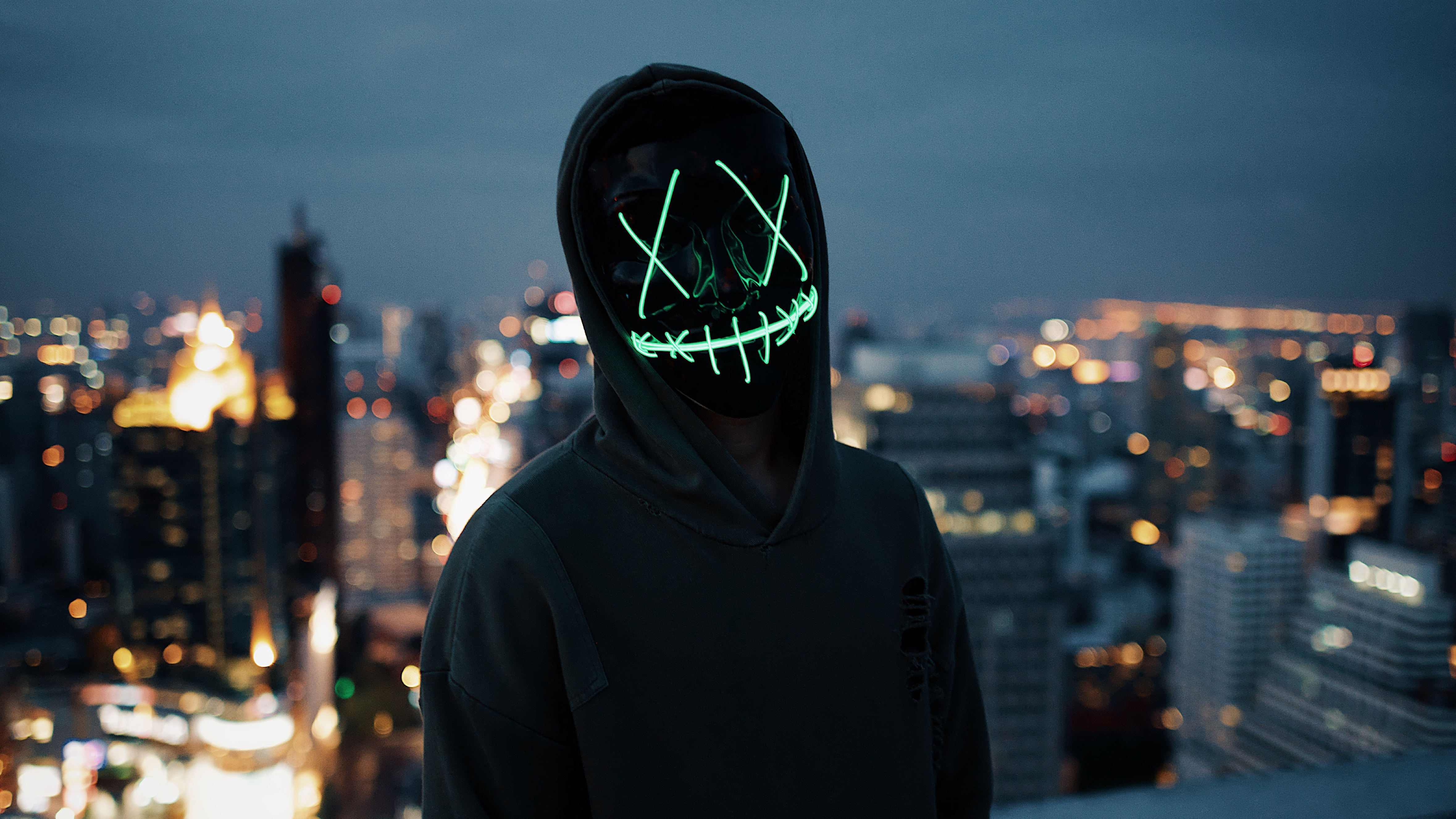 Mask Guy Neon 5k, HD Photography, 4k Wallpapers, Images ...