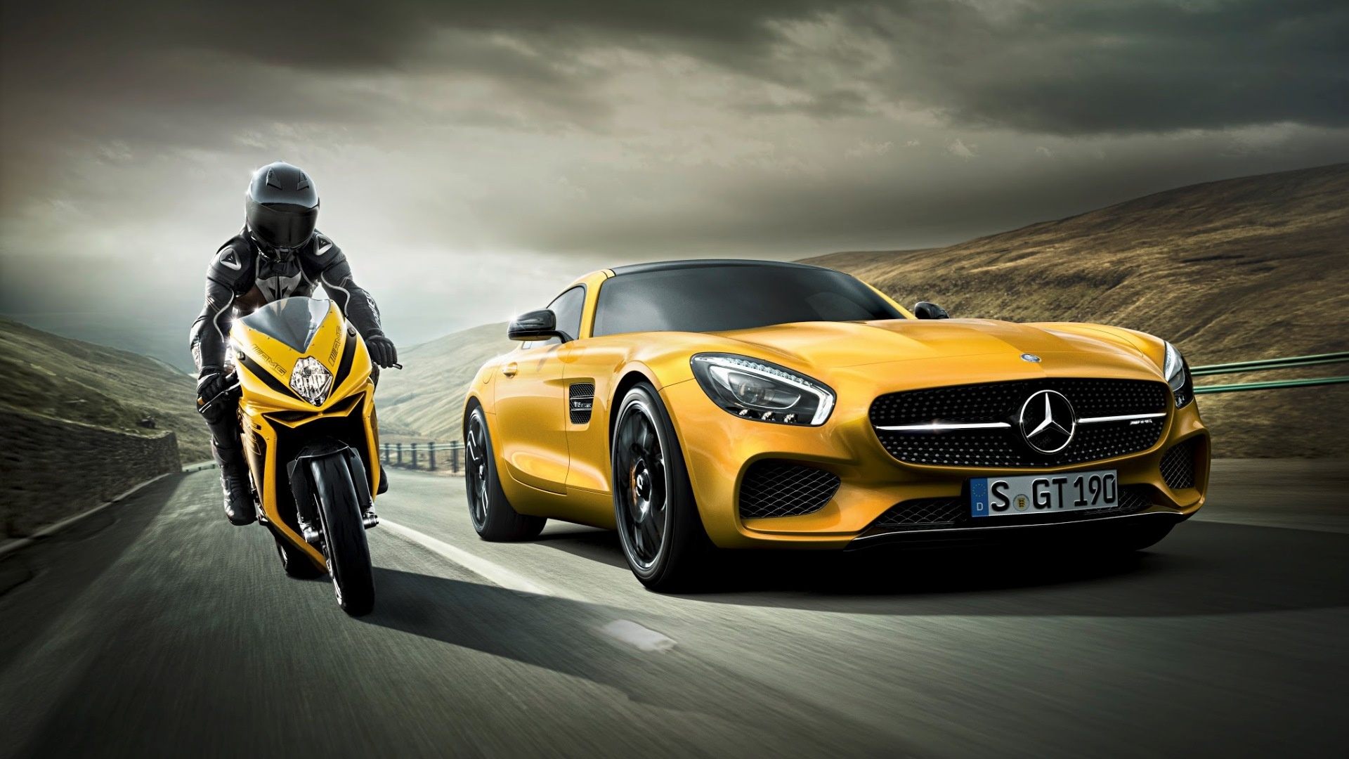 Mercedes Vs Motorcycle, HD Cars, 4k Wallpapers, Images ...