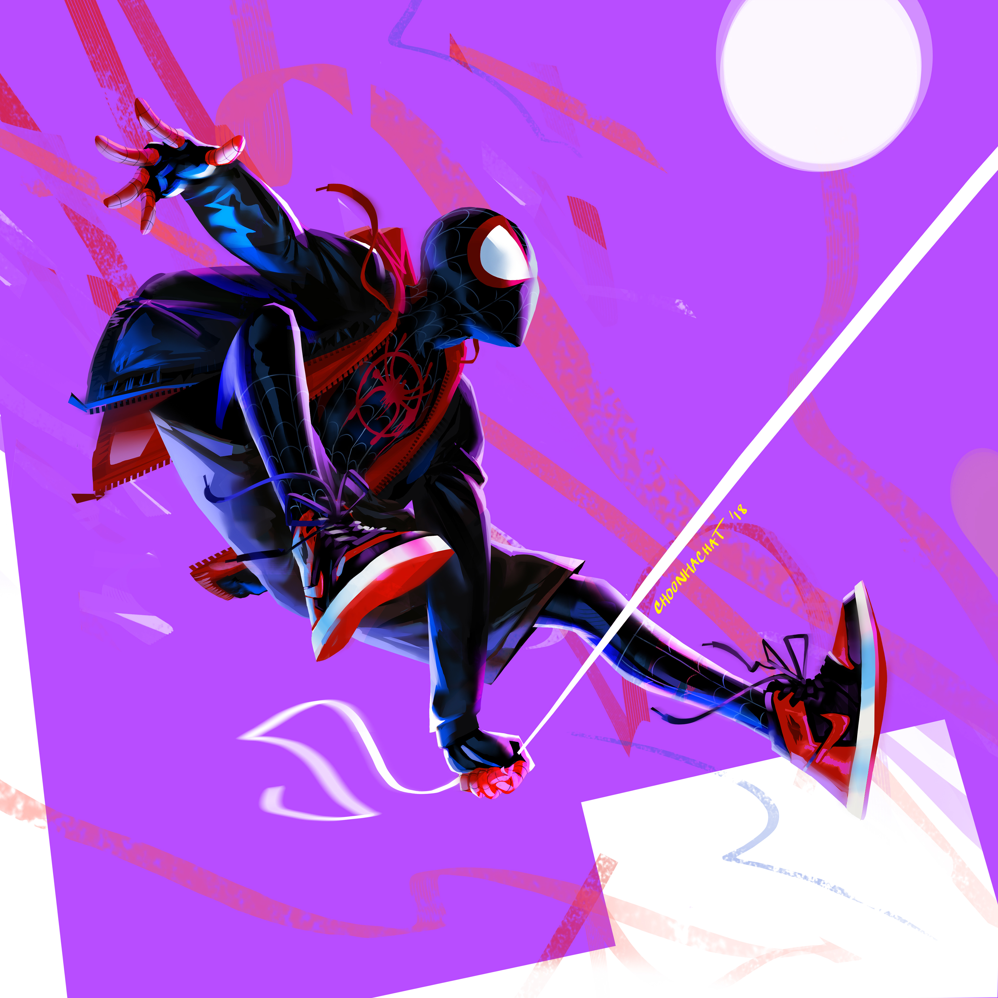 Miles Morales In Spider Man Into The Spider Verse 4k Artwork, HD ...