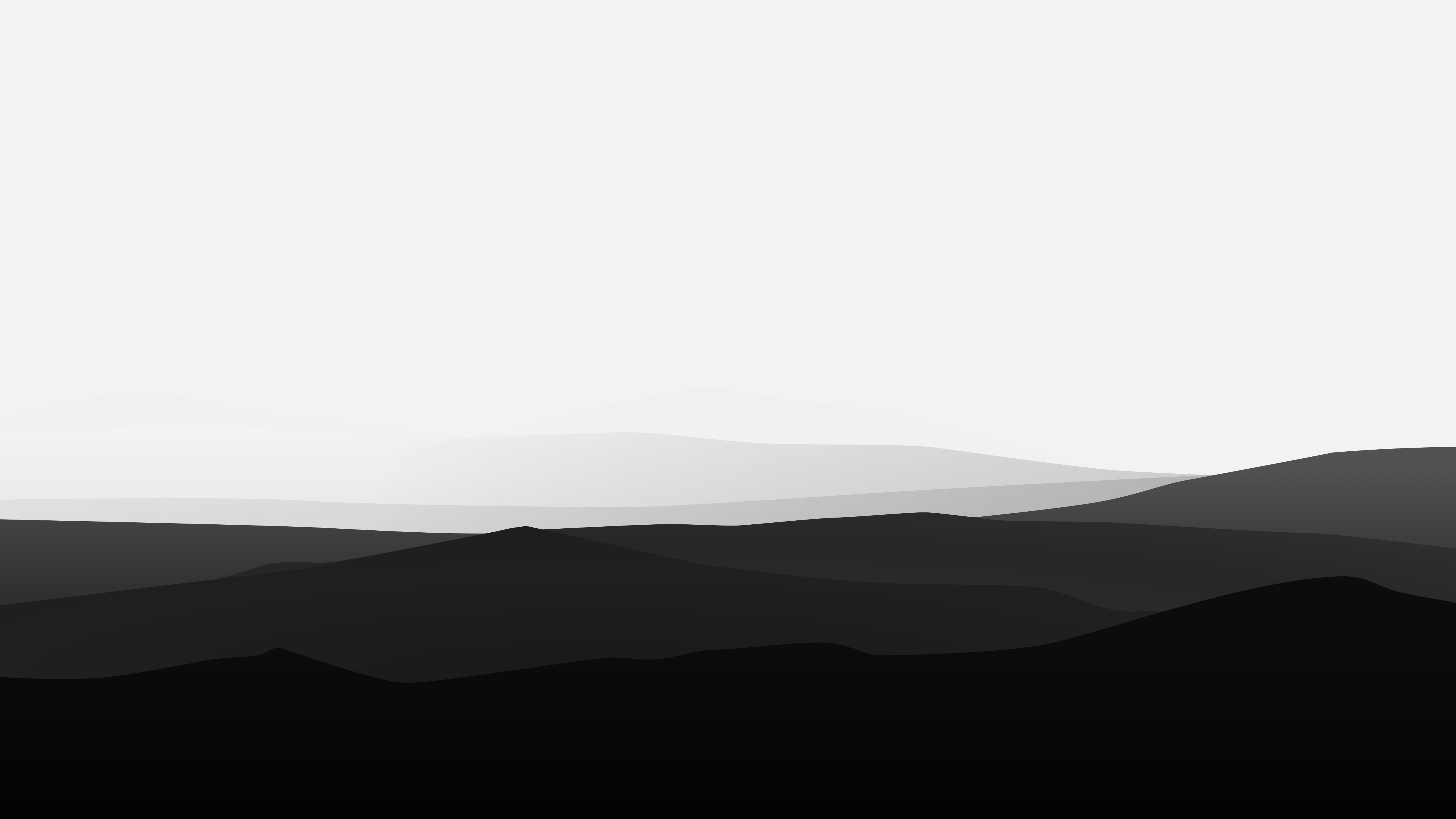Minimalist Mountains Black And White, HD Artist, 4k Wallpapers, Images