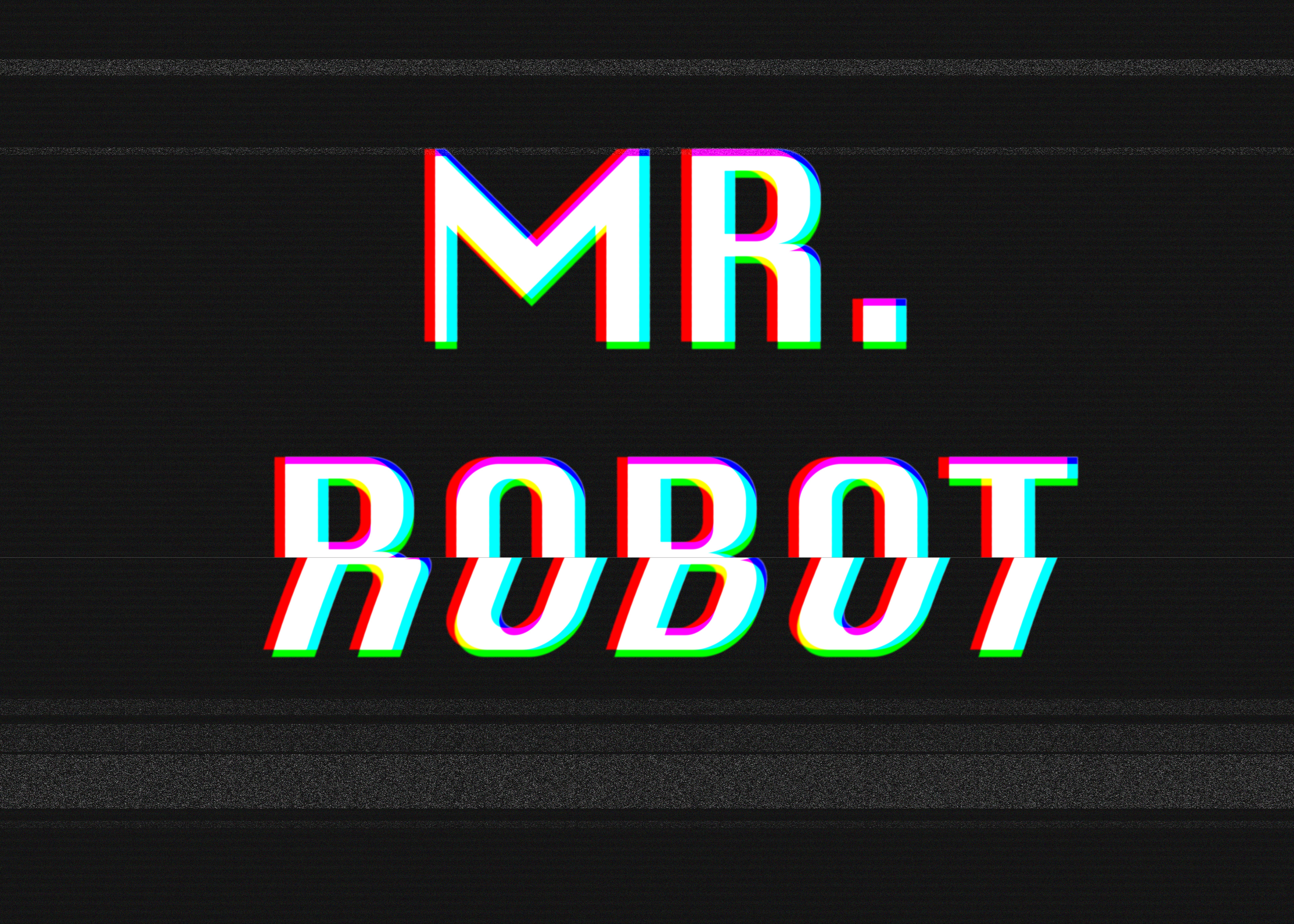Mr Robot Typography Glitch Art 4k, HD Tv Shows, 4k Wallpapers, Images