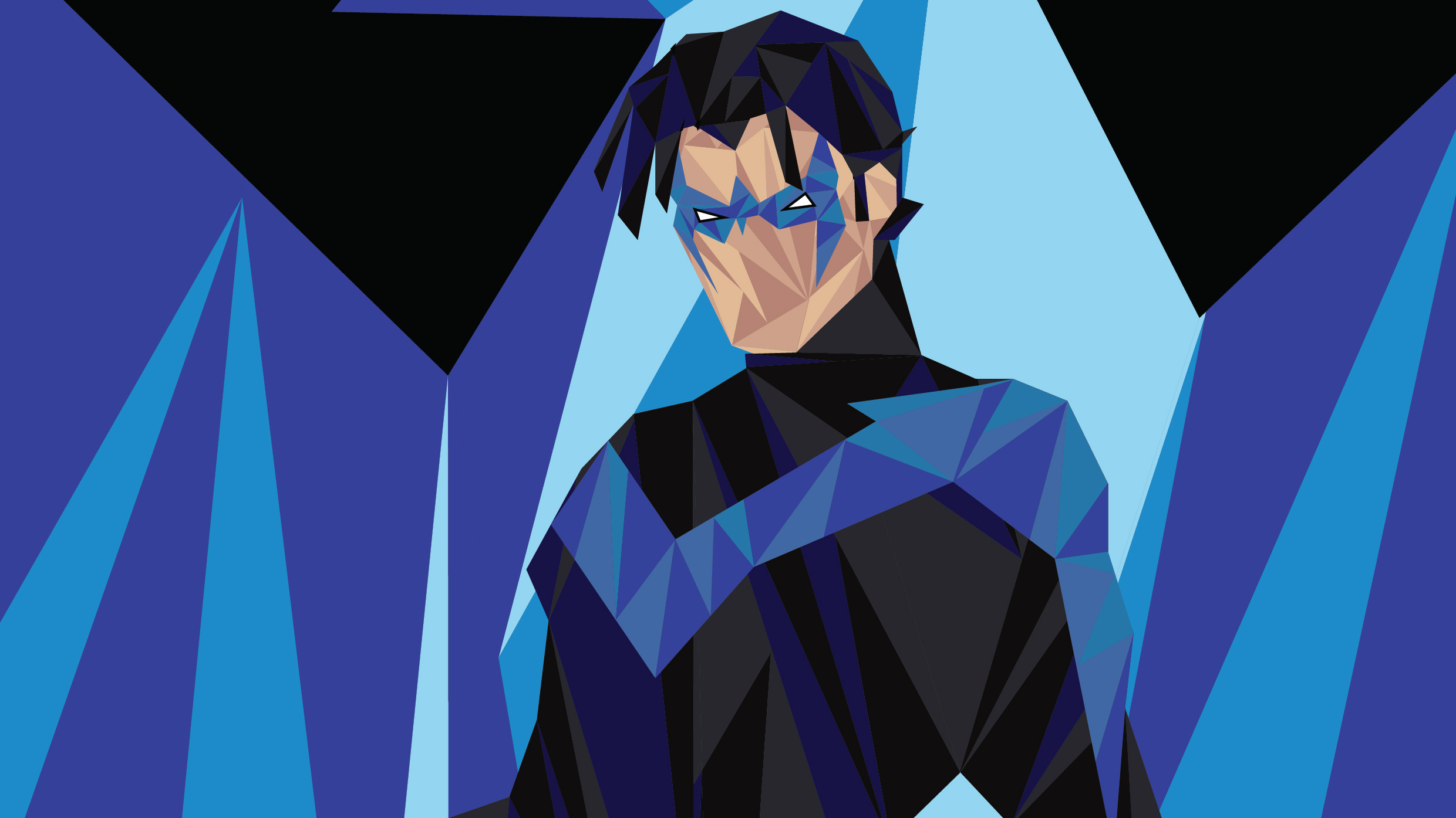Nightwing Low Poly Art Hd Superheroes 4k Wallpapers Images Backgrounds Photos And Pictures 9083