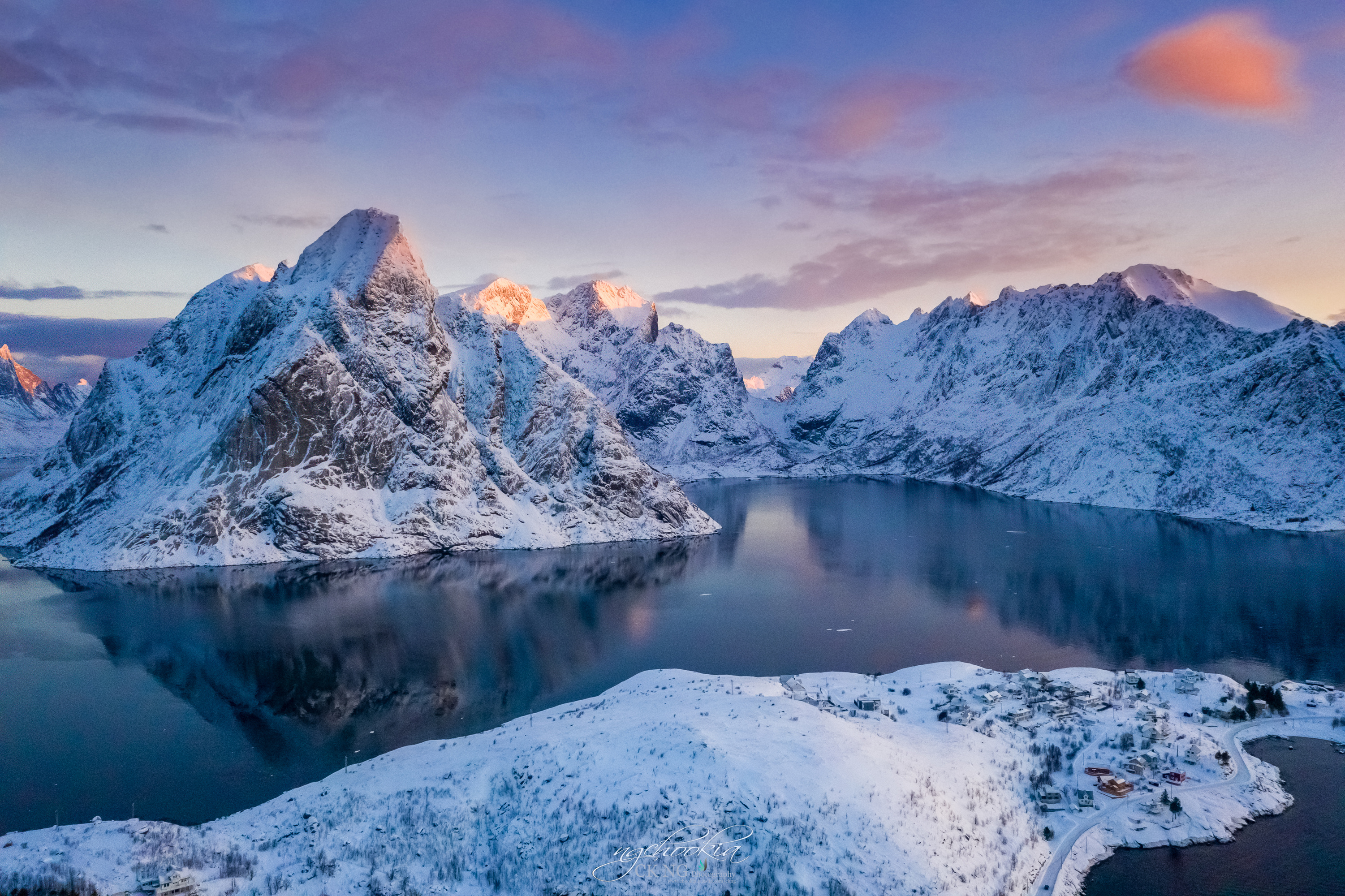Norway Lofoten Mountains Winter Bay Snow Hd Nature K 45136 Hot Sex Picture image picture