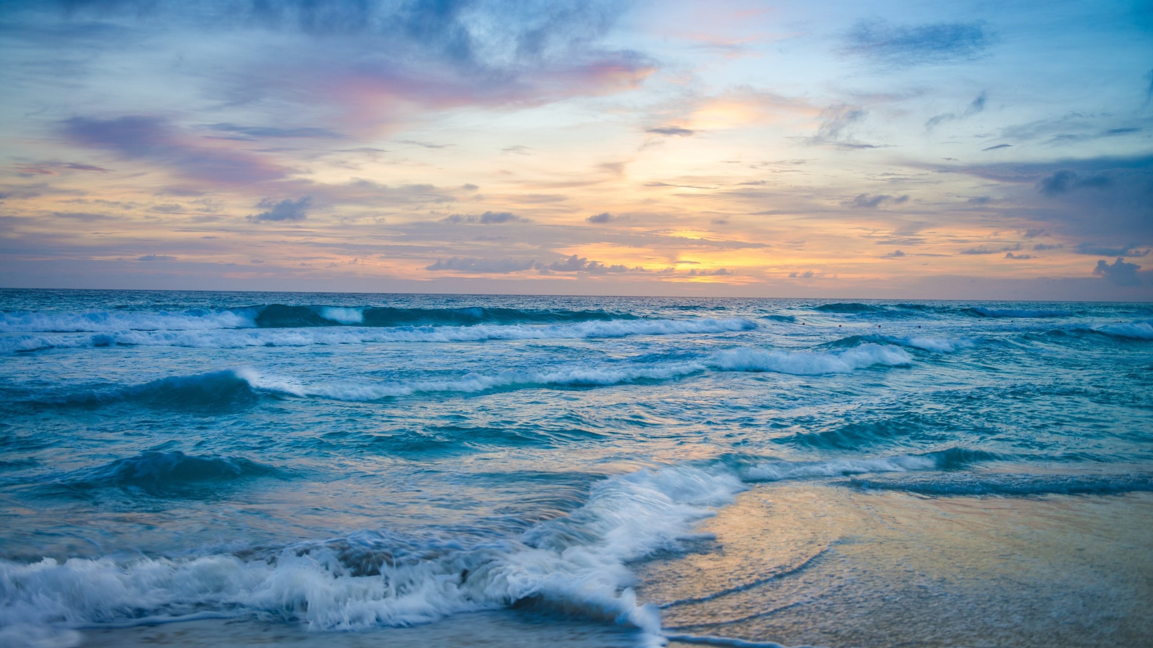 Ocean Waves At Sunset Hd Nature 4k Wallpapers Images Backgrounds Photos And Pictures