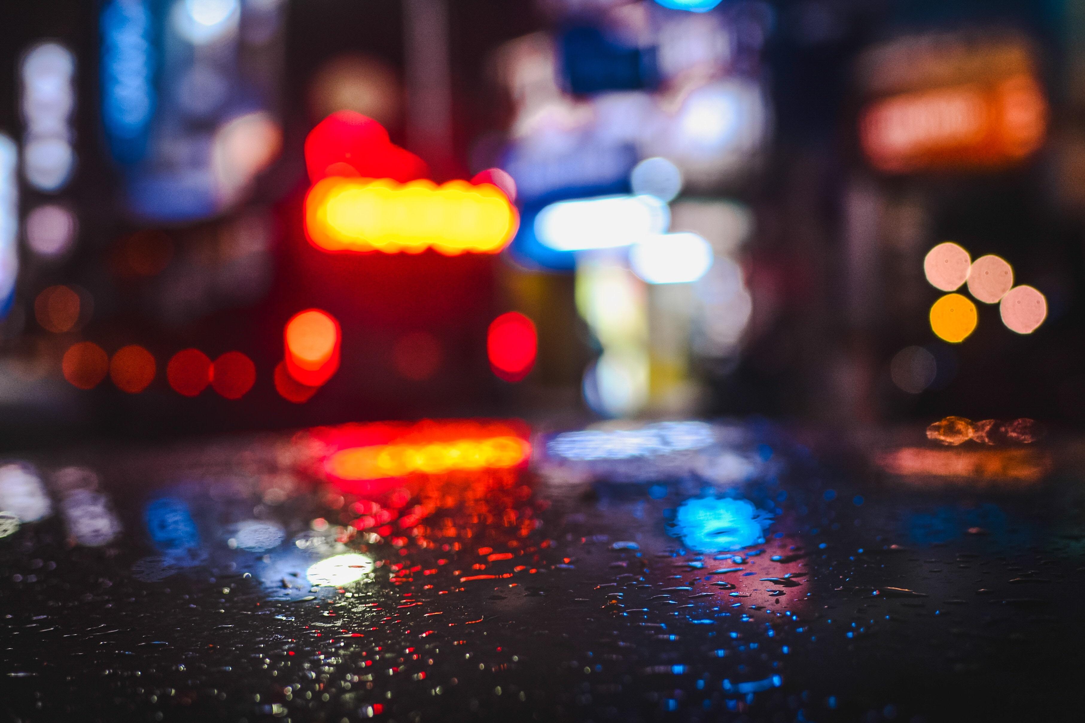 Rainy Day Lights Water Drops 4k, HD Nature, 4k Wallpapers ...
