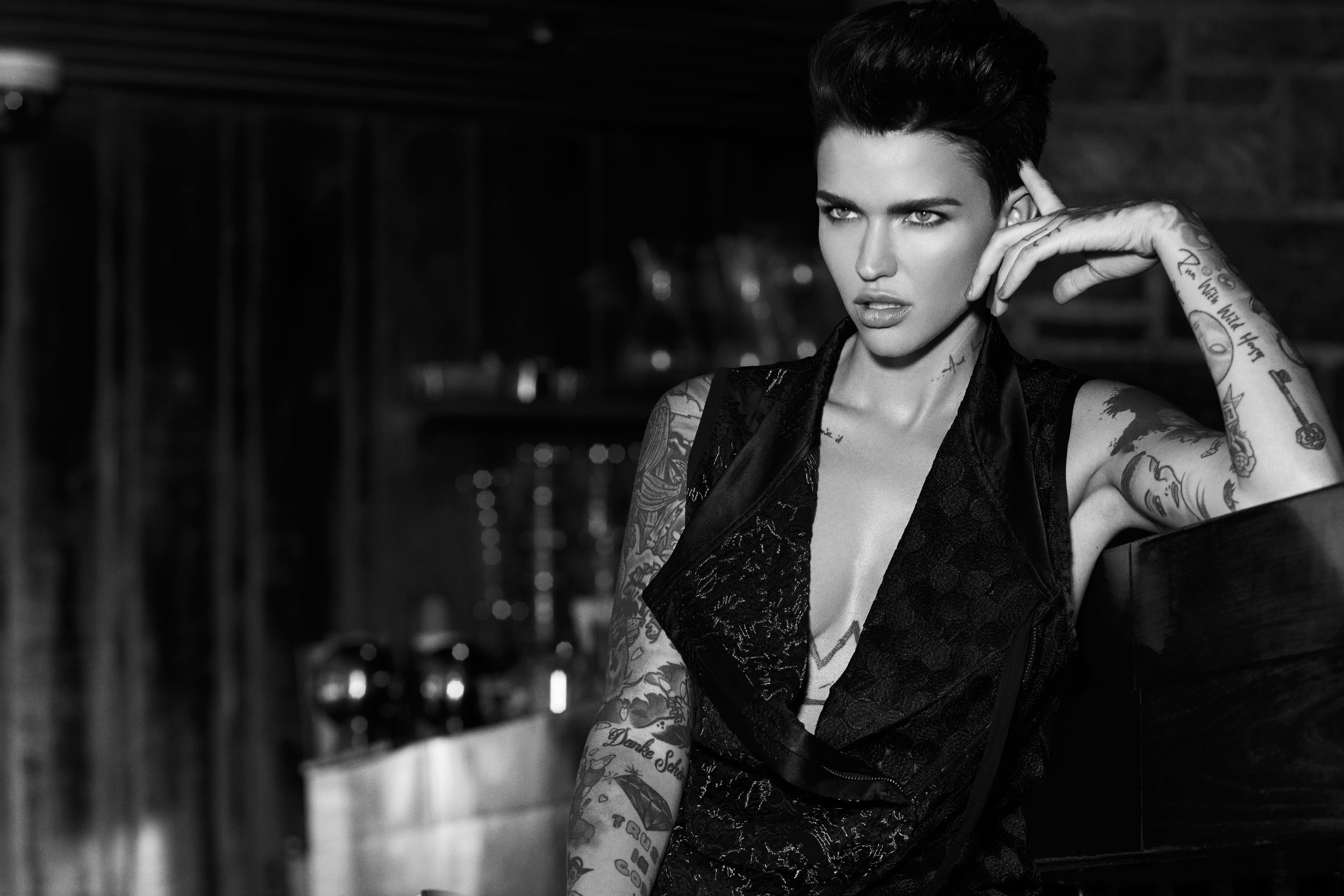 Ruby Rose Monochrome Hd Celebrities 4k Wallpapers Images 4891