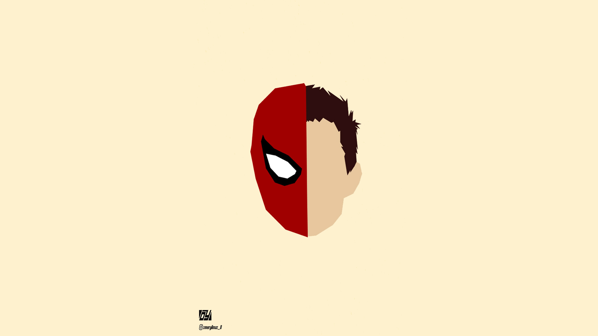 Spiderman Face Minimalism, HD Superheroes, 4k Wallpapers, Images ...