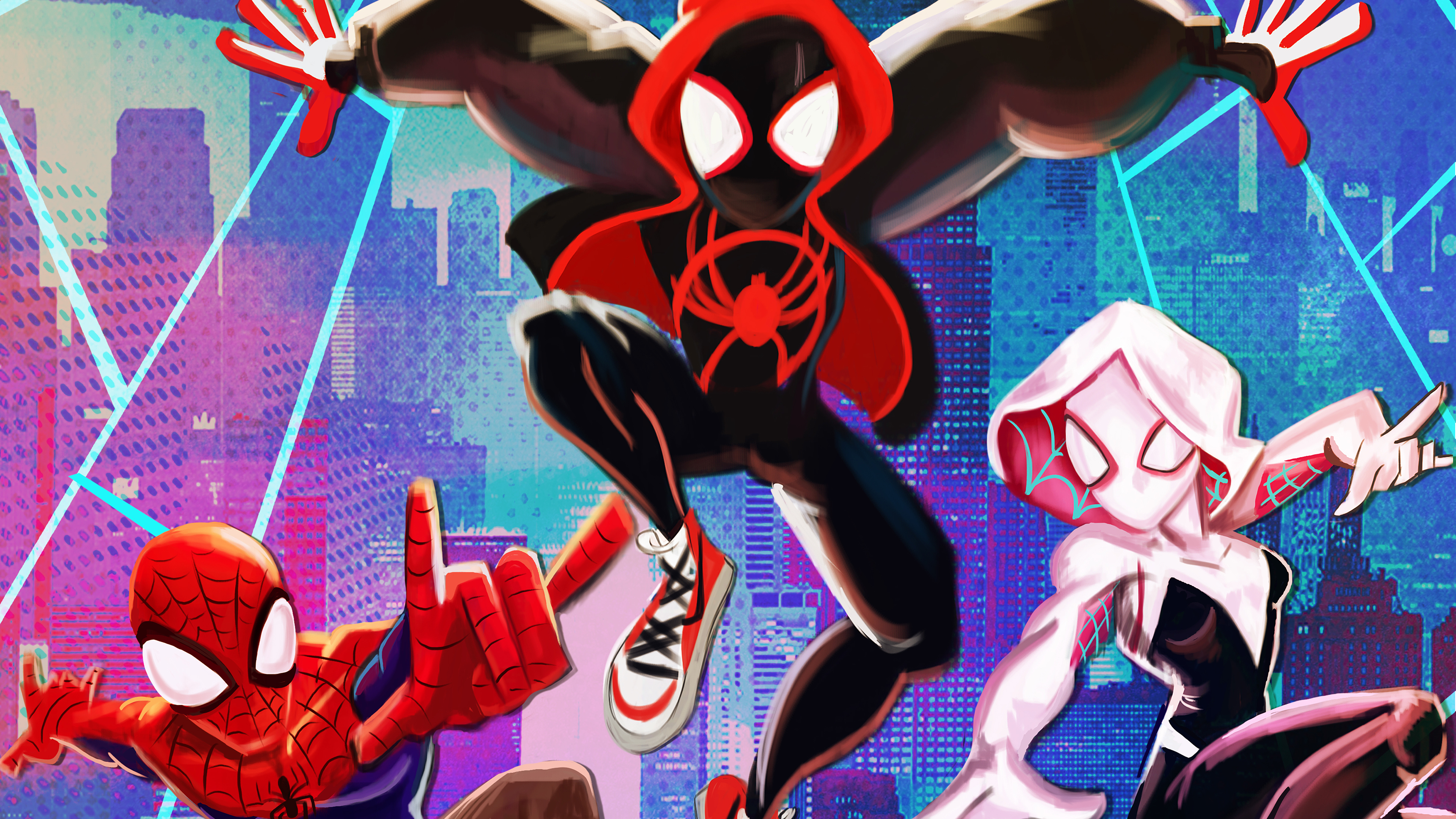 SpiderMan Into The Spider Verse New Art 4k, HD Movies, 4k Wallpapers ...