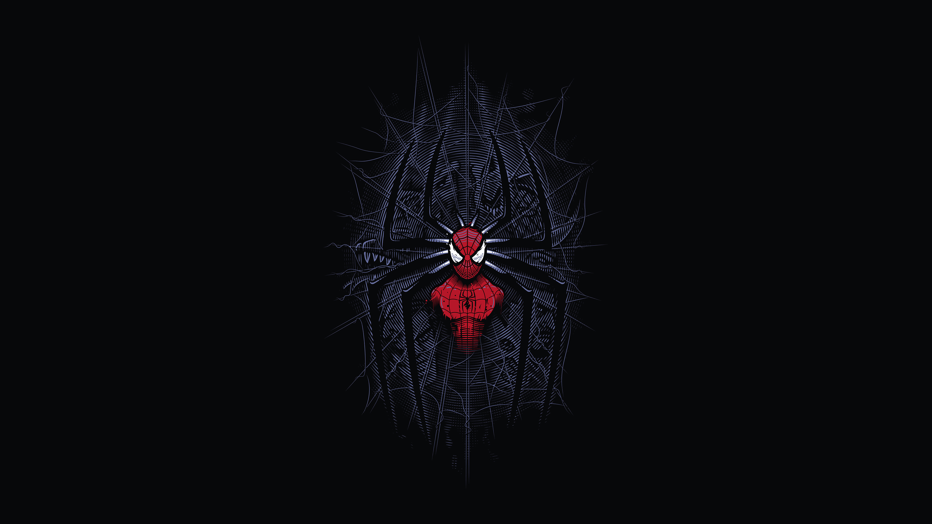 Spiderman Minimalist Digital Art 4k, HD Superheroes, 4k Wallpapers ...