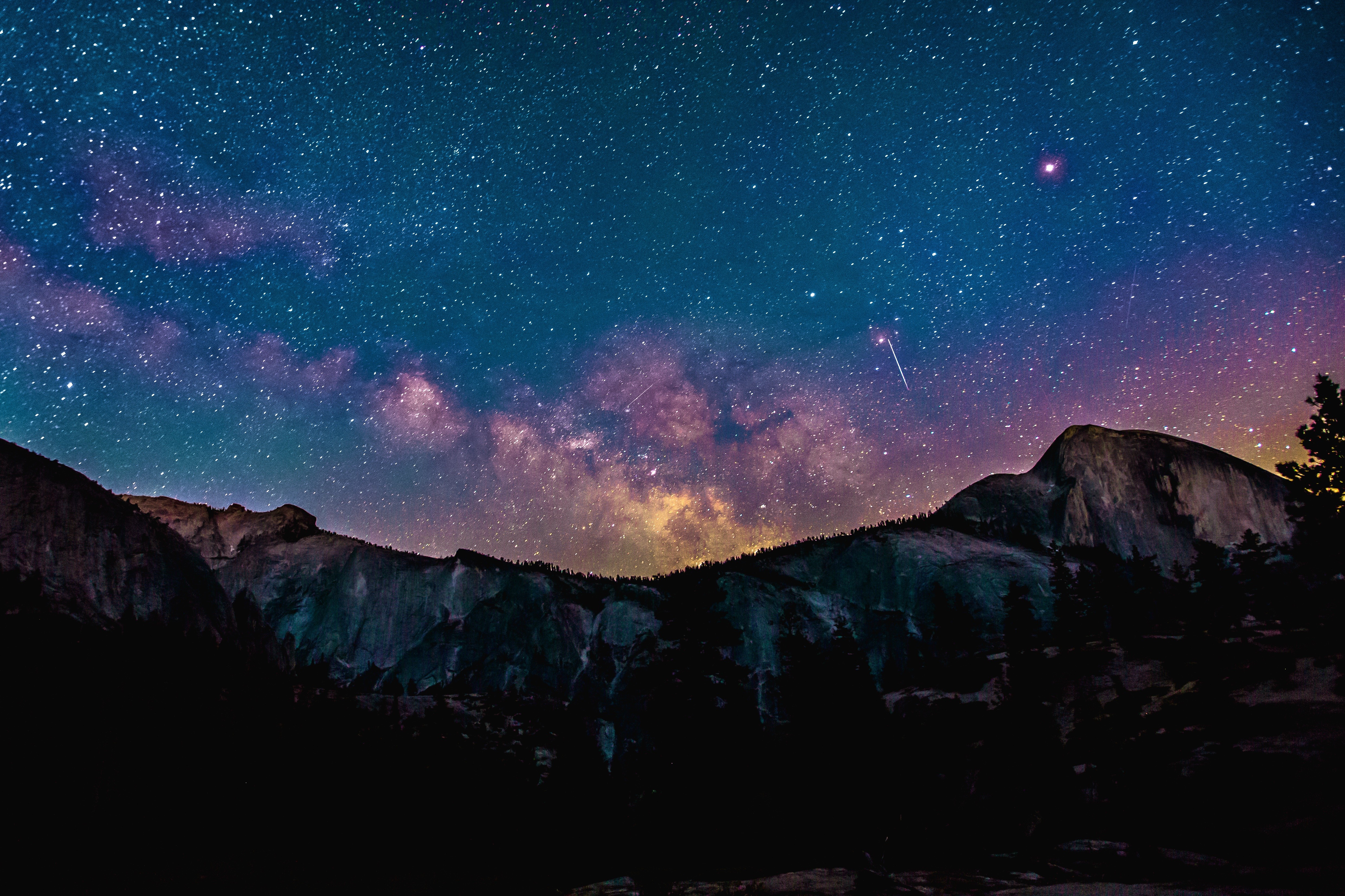 1920x1080 Stars Space Landscape Mountains Laptop Full HD ...