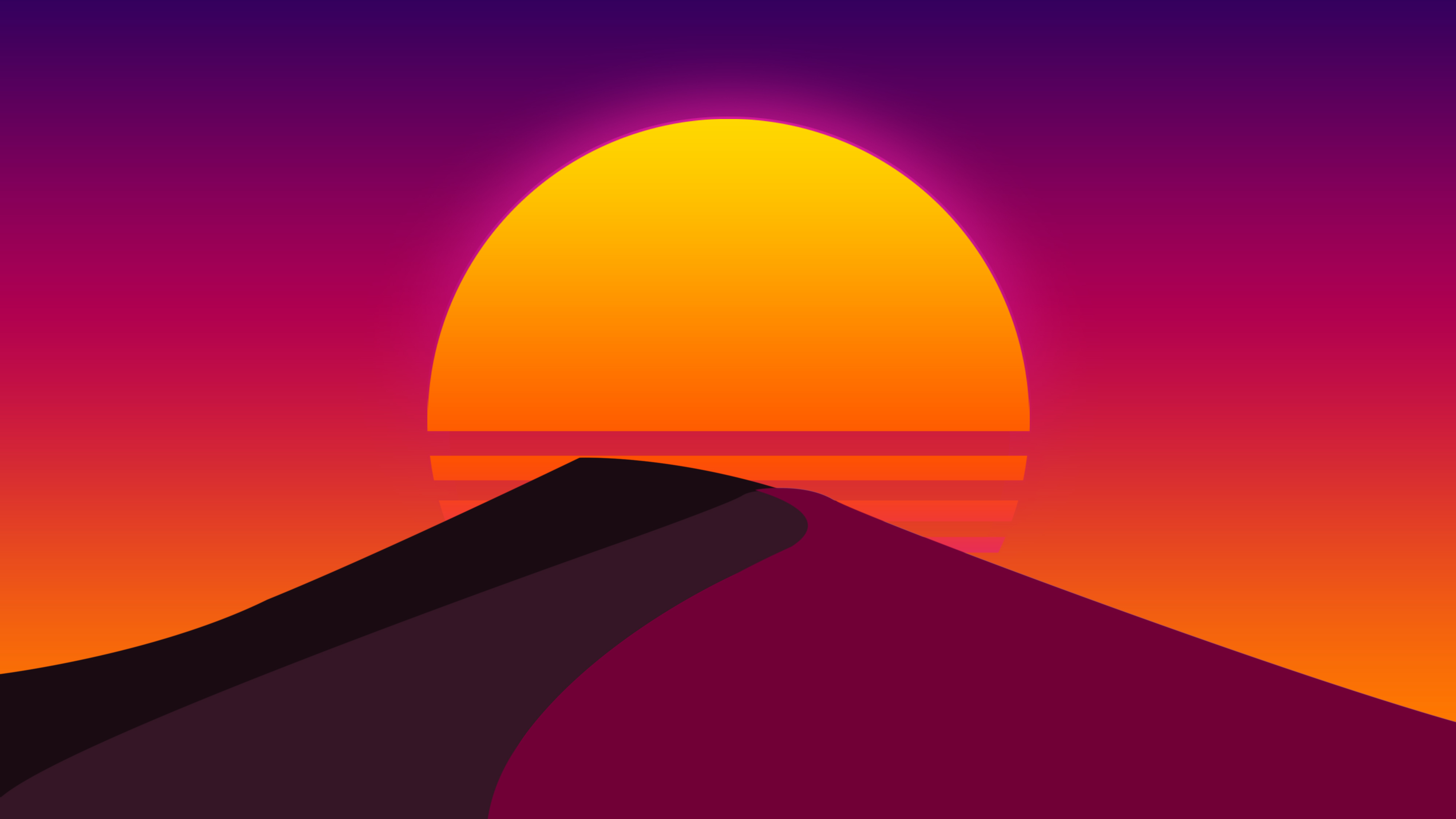 Sun Desert Abstract Artwork, HD Abstract, 4k Wallpapers, Images