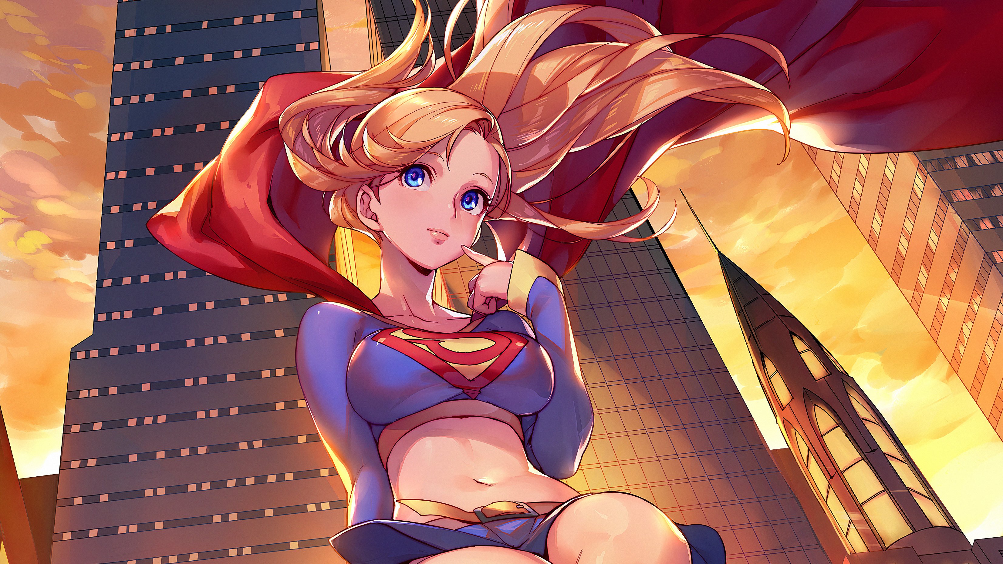 Supergirl Anime Hd Superheroes 4k Wallpapers Images