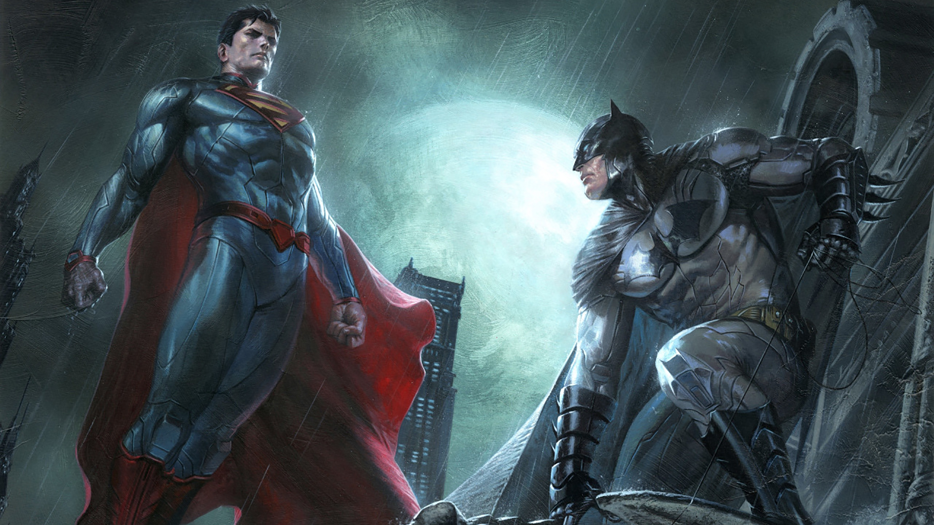 Superman And Batman Dc Comics Superheroes Artwork, HD Superheroes, 4k