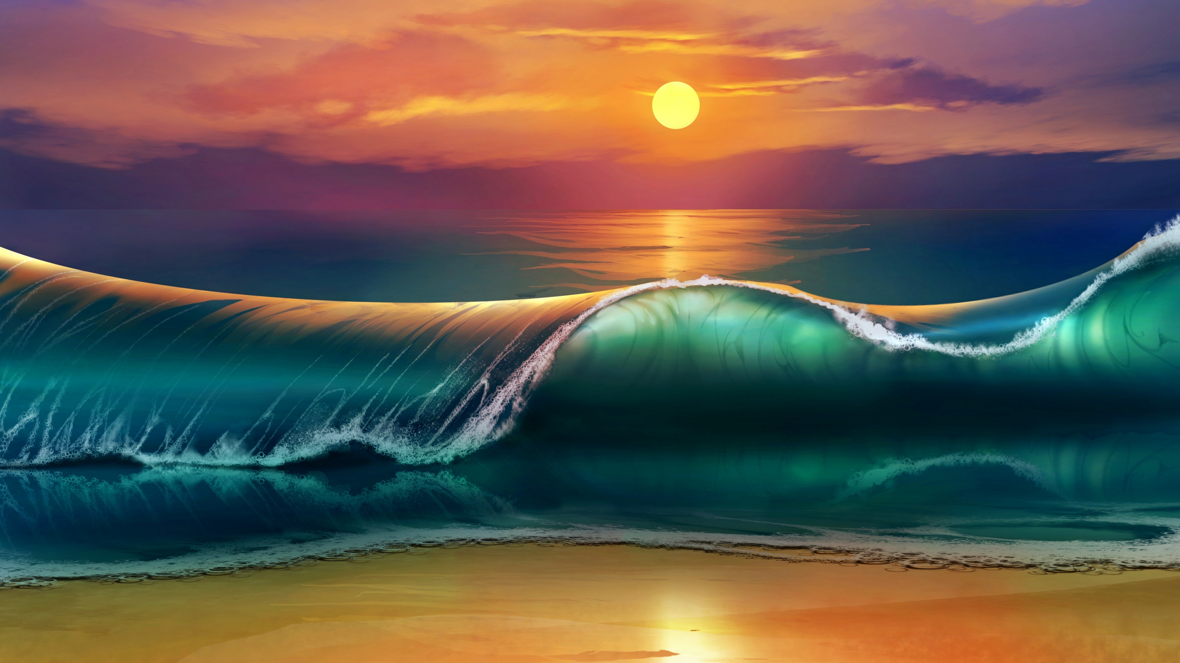 The Sunset Art Hd Artist 4k Wallpapers Images Backgrounds Photos