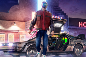 Back To The Future DeLorean Marty McFly, HD Movies, 4k Wallpapers ...