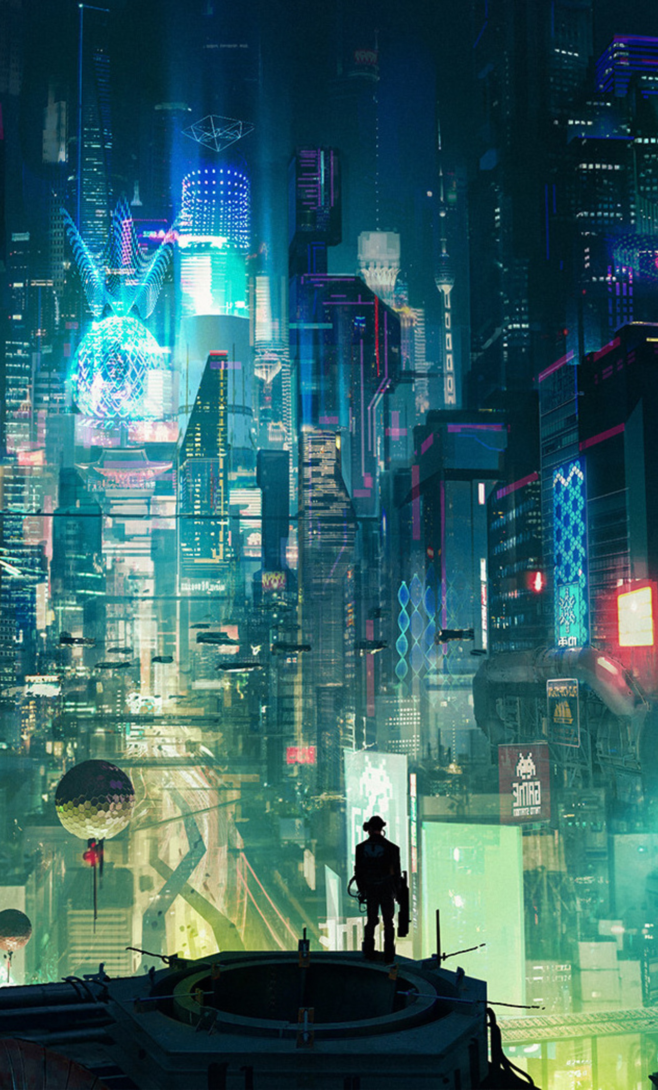 1280x2120 Cyberpunk City Iphone 6 Hd 4k Wallpapers Images