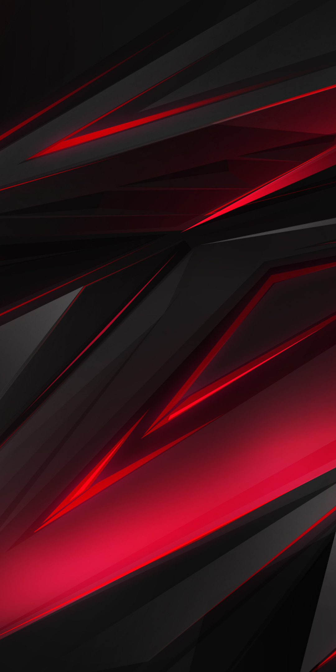 1080x2160 Polygonal Abstract Red Dark Background One Plus ...
